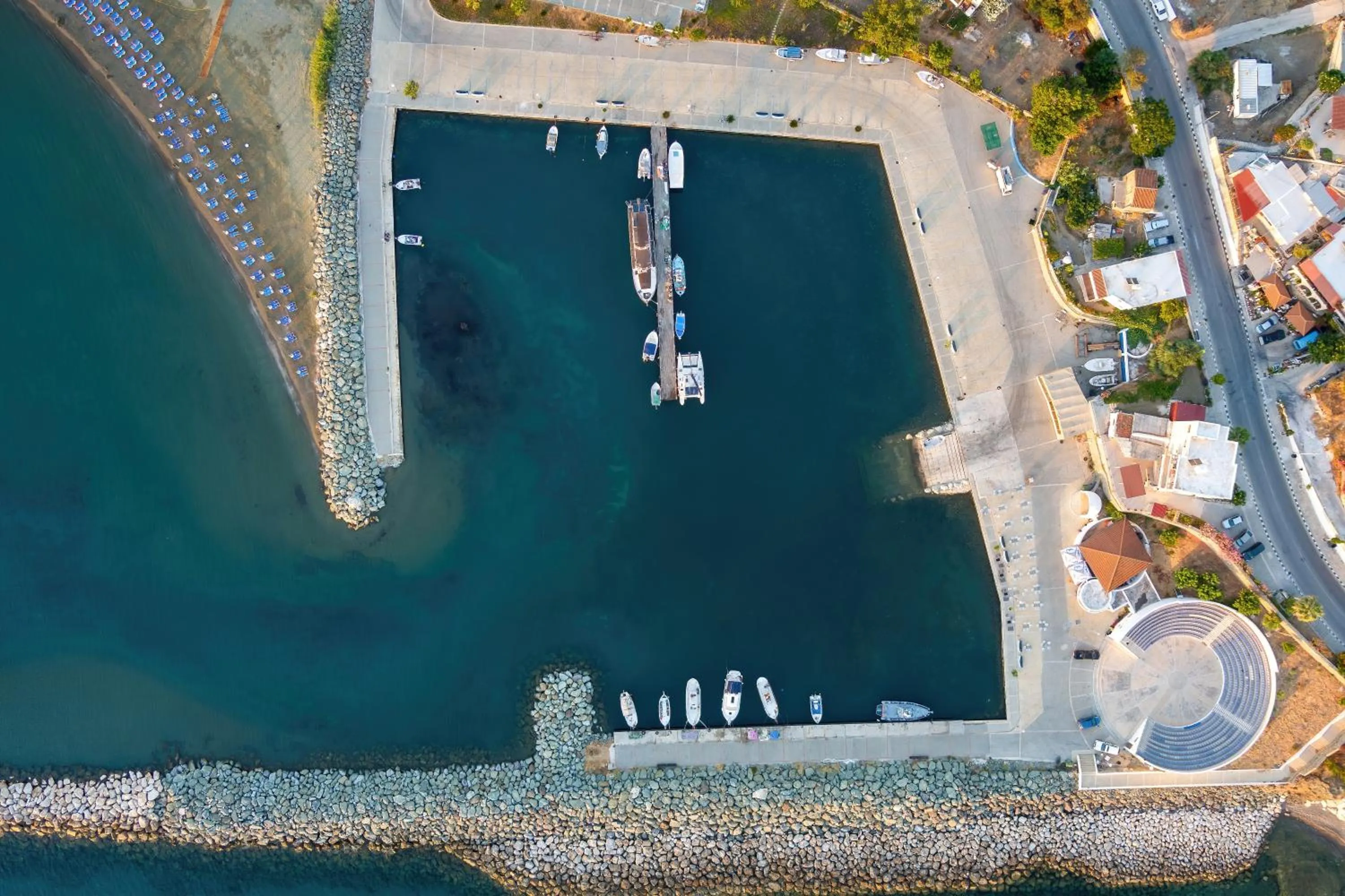 Bird's eye view in Tylos Beach Hotel