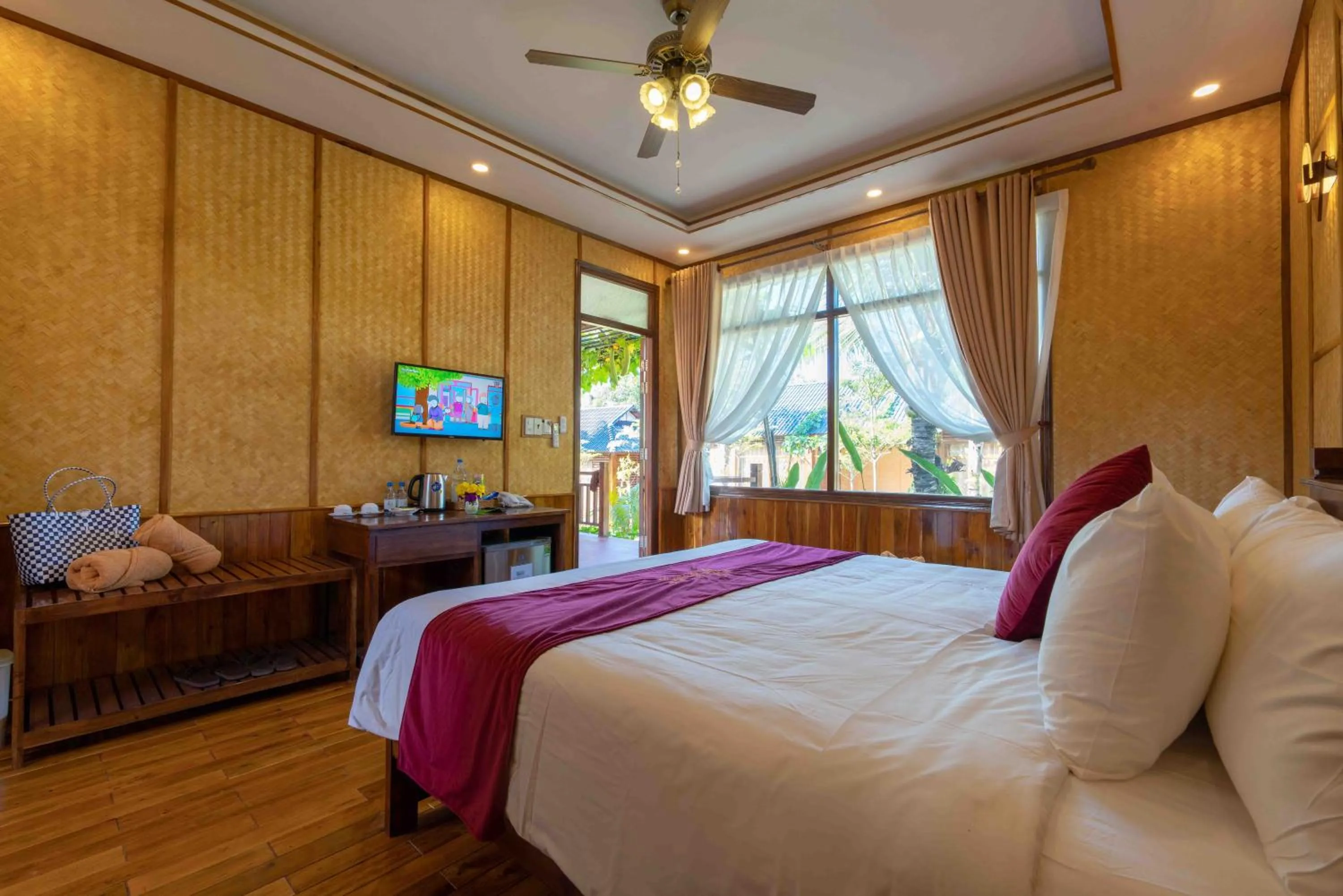 Bedroom, Bed in Phu Quoc Bambusa Resort