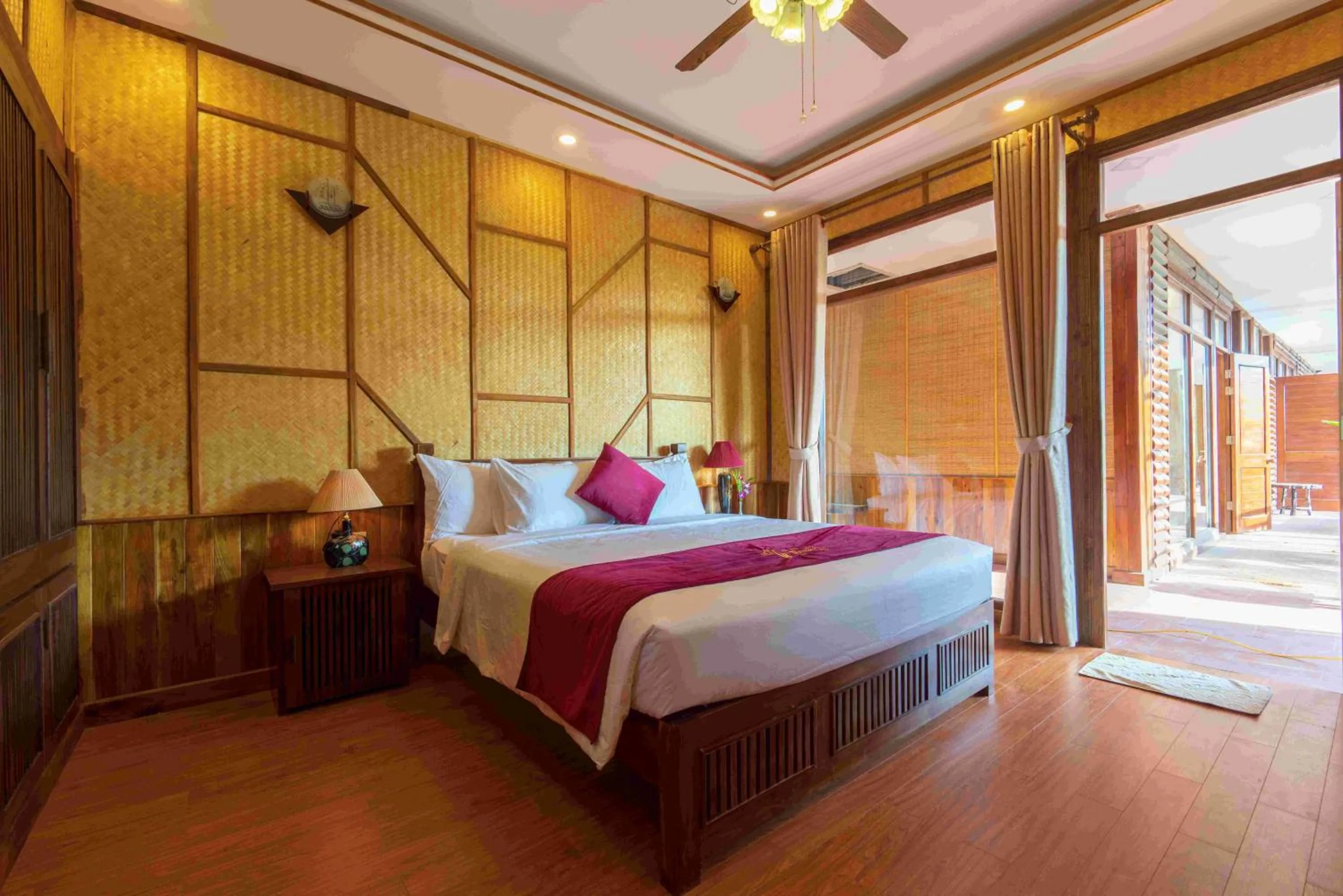 Bed in Phu Quoc Bambusa Resort