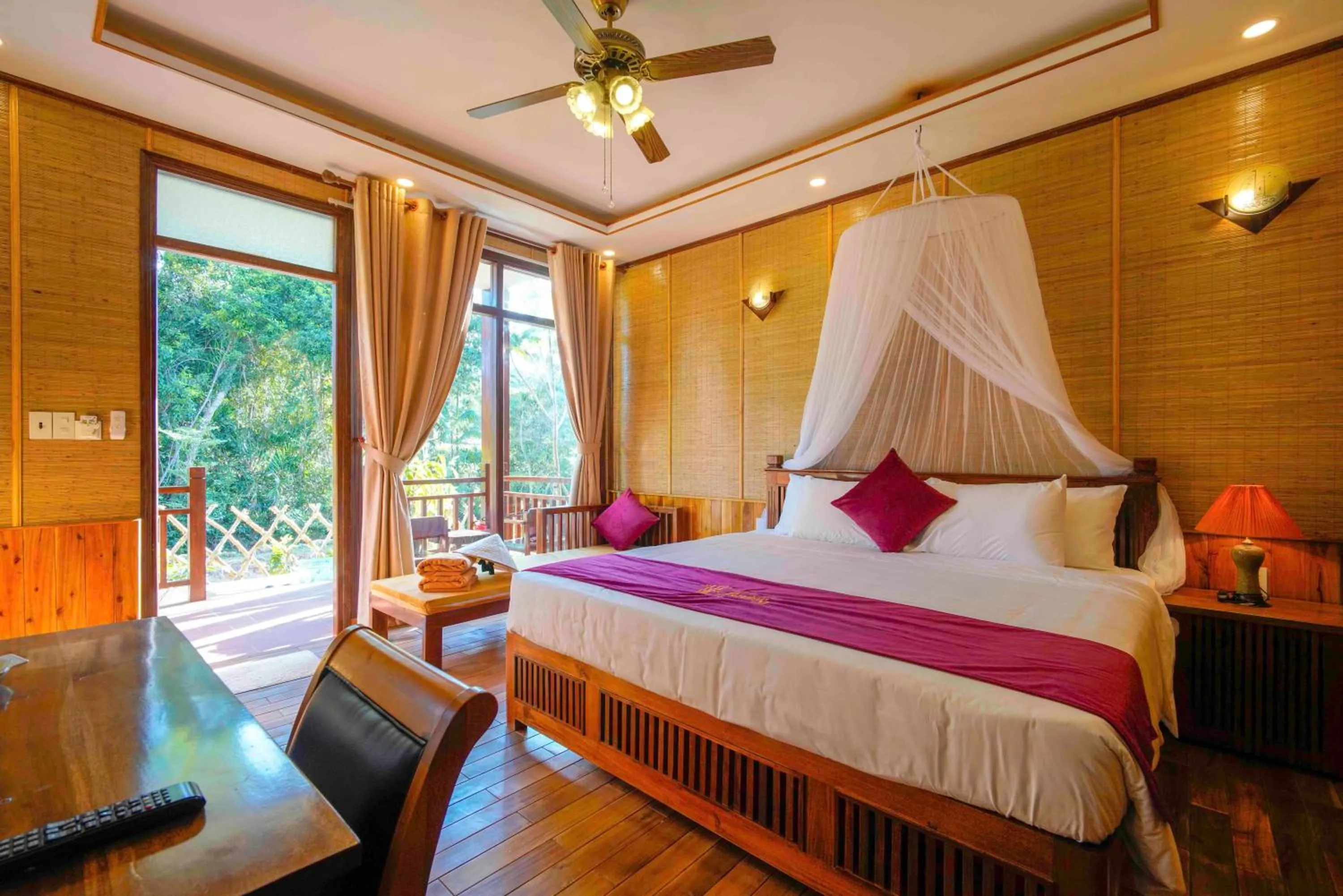 Bedroom, Bed in Phu Quoc Bambusa Resort