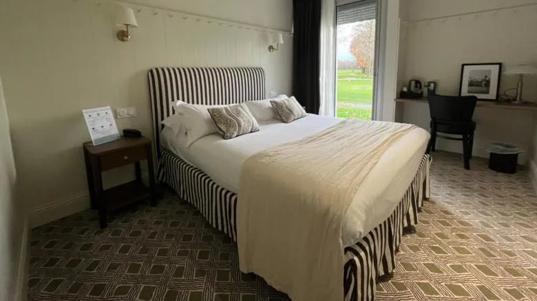 Bedroom, Bed in Hôtel du Golf Saint Lazare