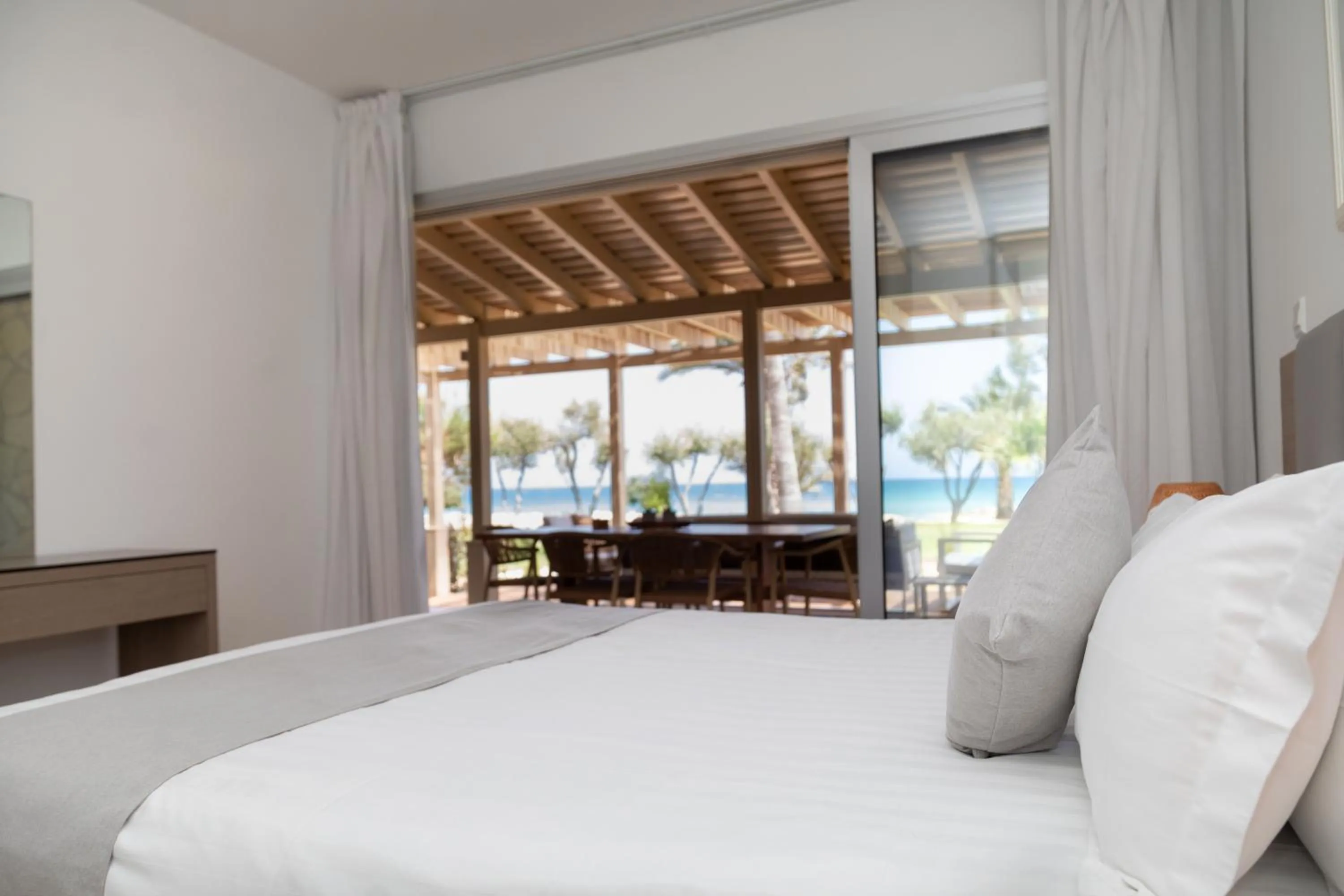 View (from property/room), Bed in Elya Beach Luxury Suites