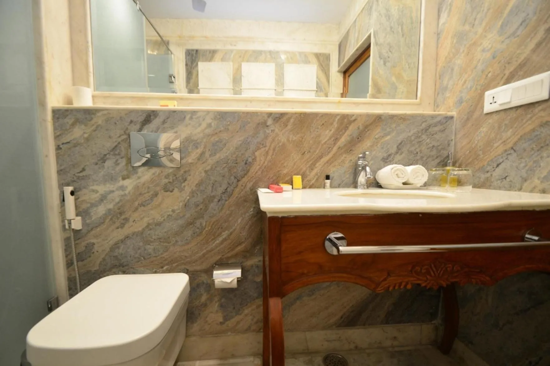 Bathroom in Virasat Mahal Heritage Hotel-Jaipur City Center