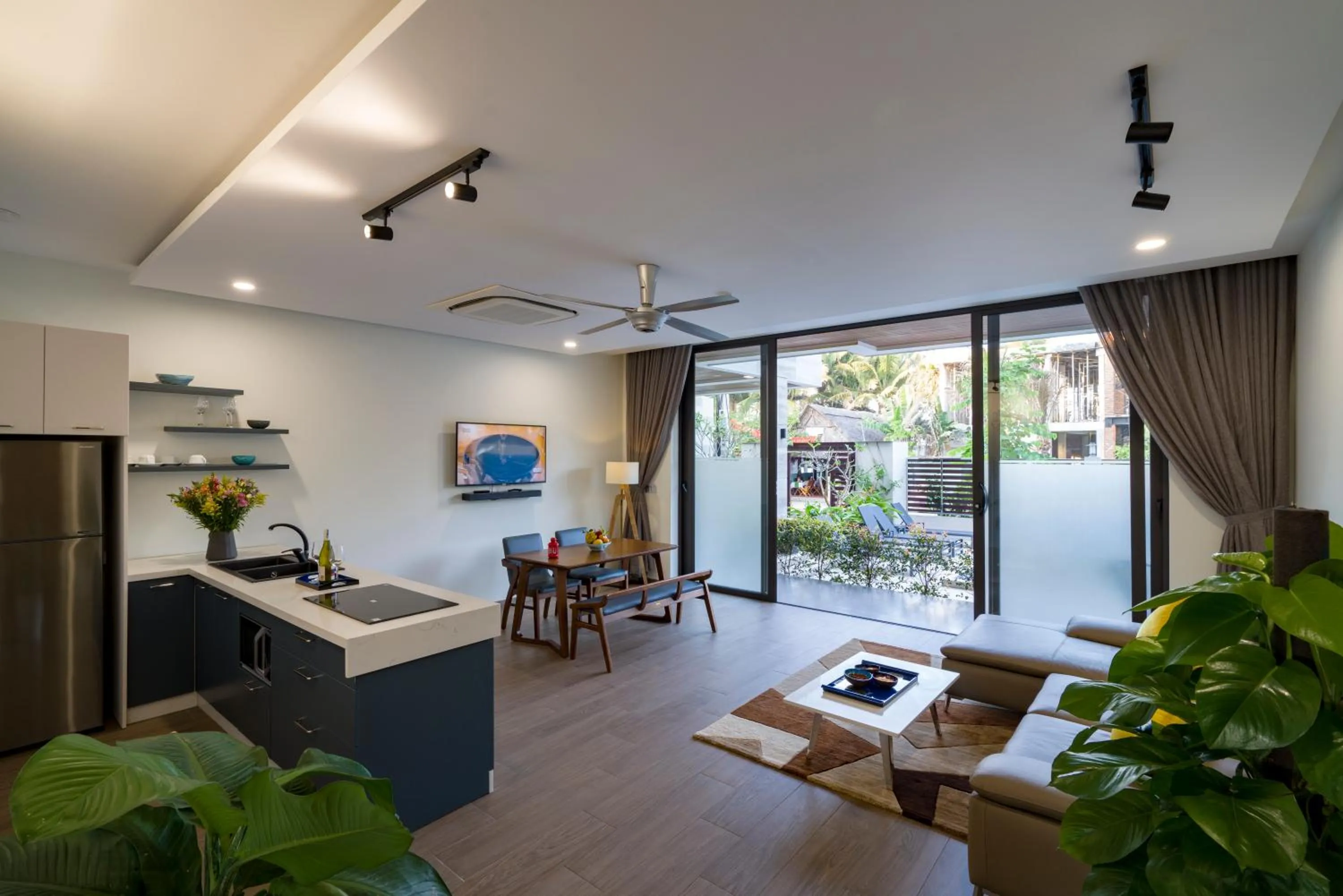 Kitchen or kitchenette in Beach Haven Suites Hội An Apartment