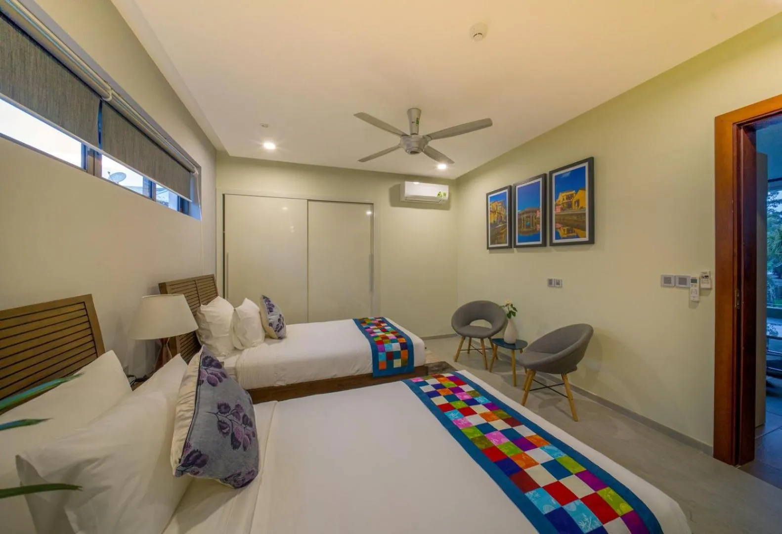 Bed in Beach Haven Suites Hội An Apartment