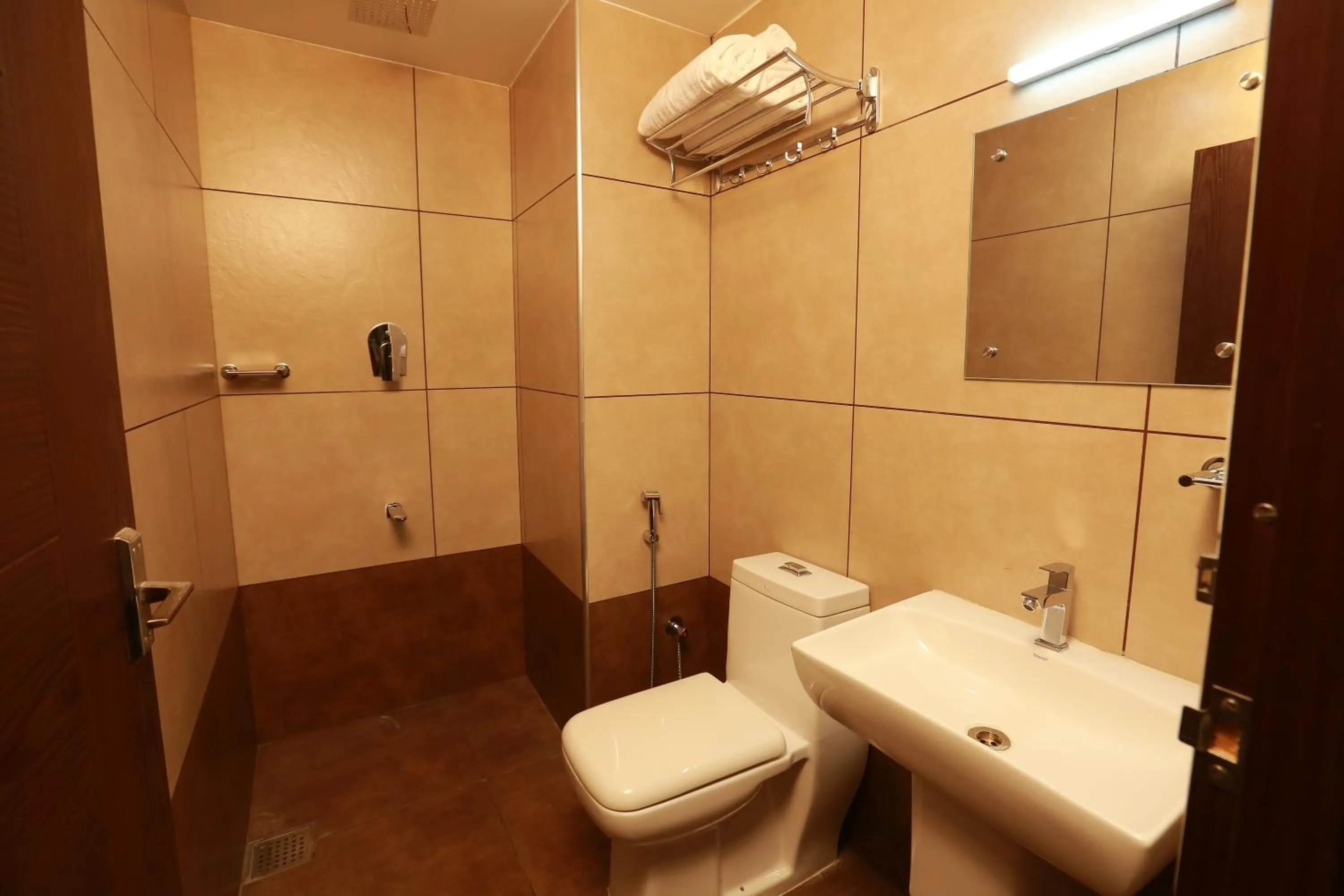 Shower in The Crescent Suites