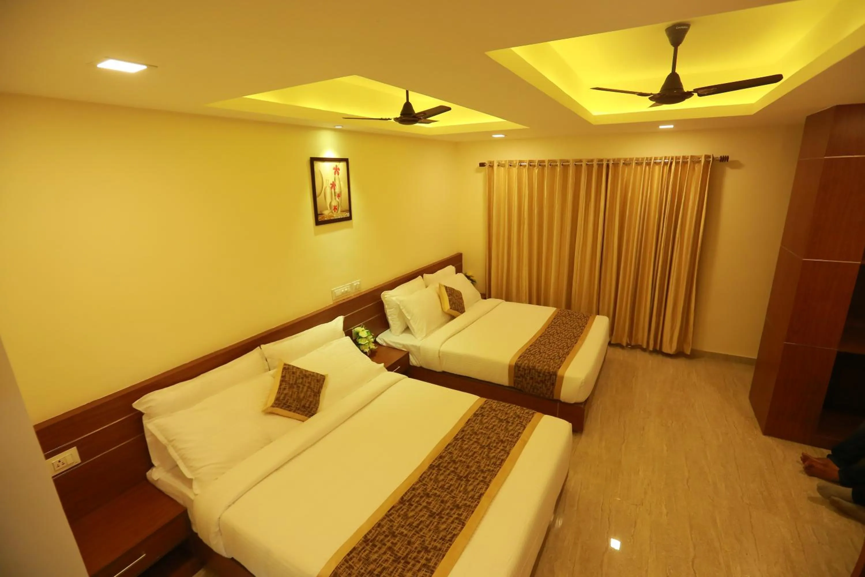 Bed in The Crescent Suites