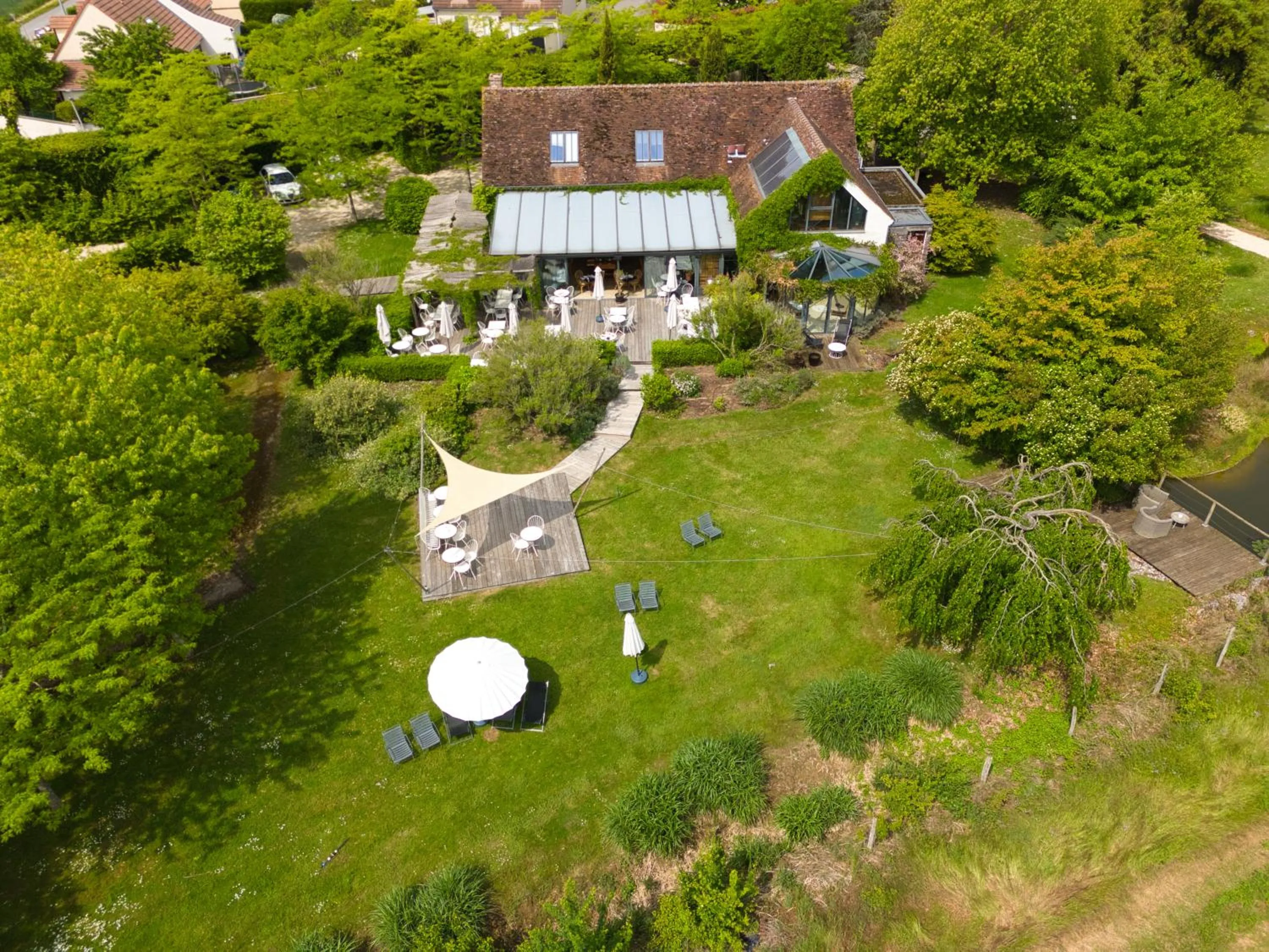 Bird's eye view in Domaine de Bellevue - Restaurant & Spa