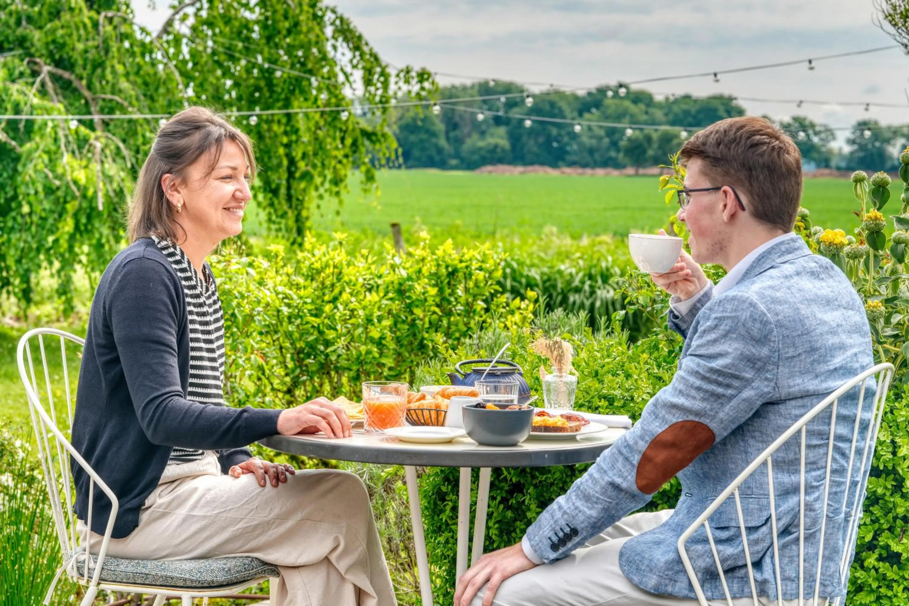Garden in Domaine de Bellevue - Restaurant & Spa