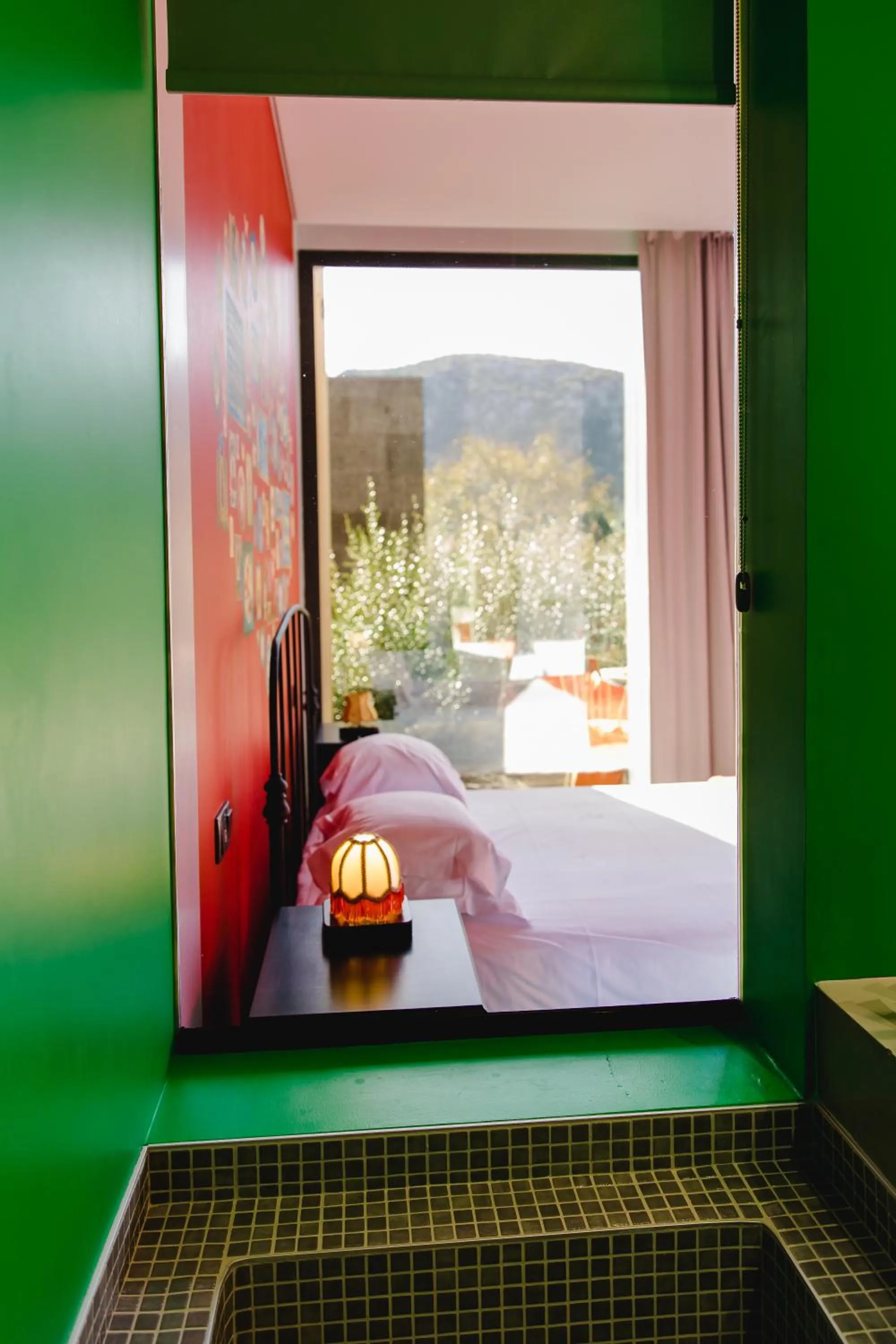 Bedroom, Bed in Cooking and Nature - Emotional Hotel