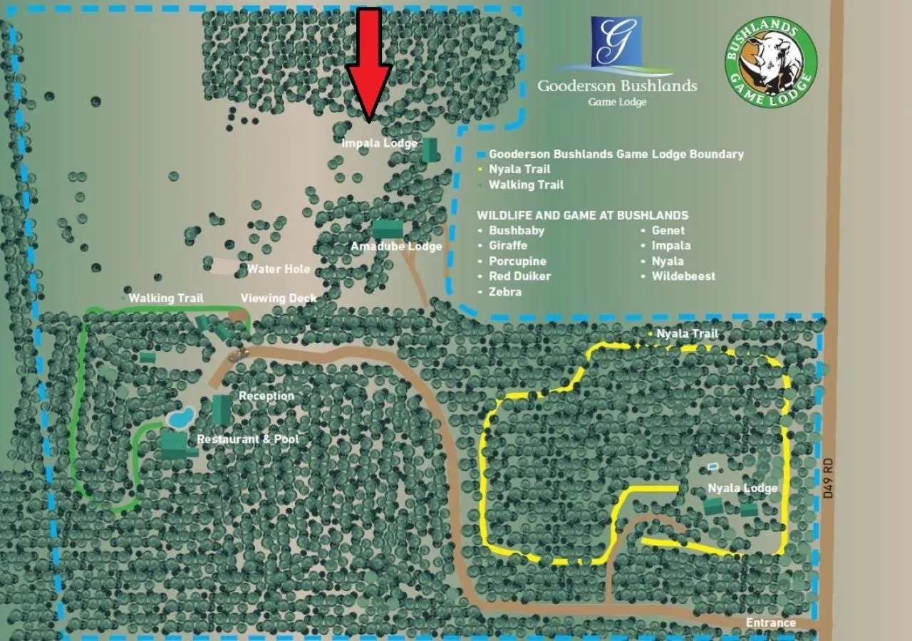 Area and facilities in Gooderson Bushlands Game Lodge