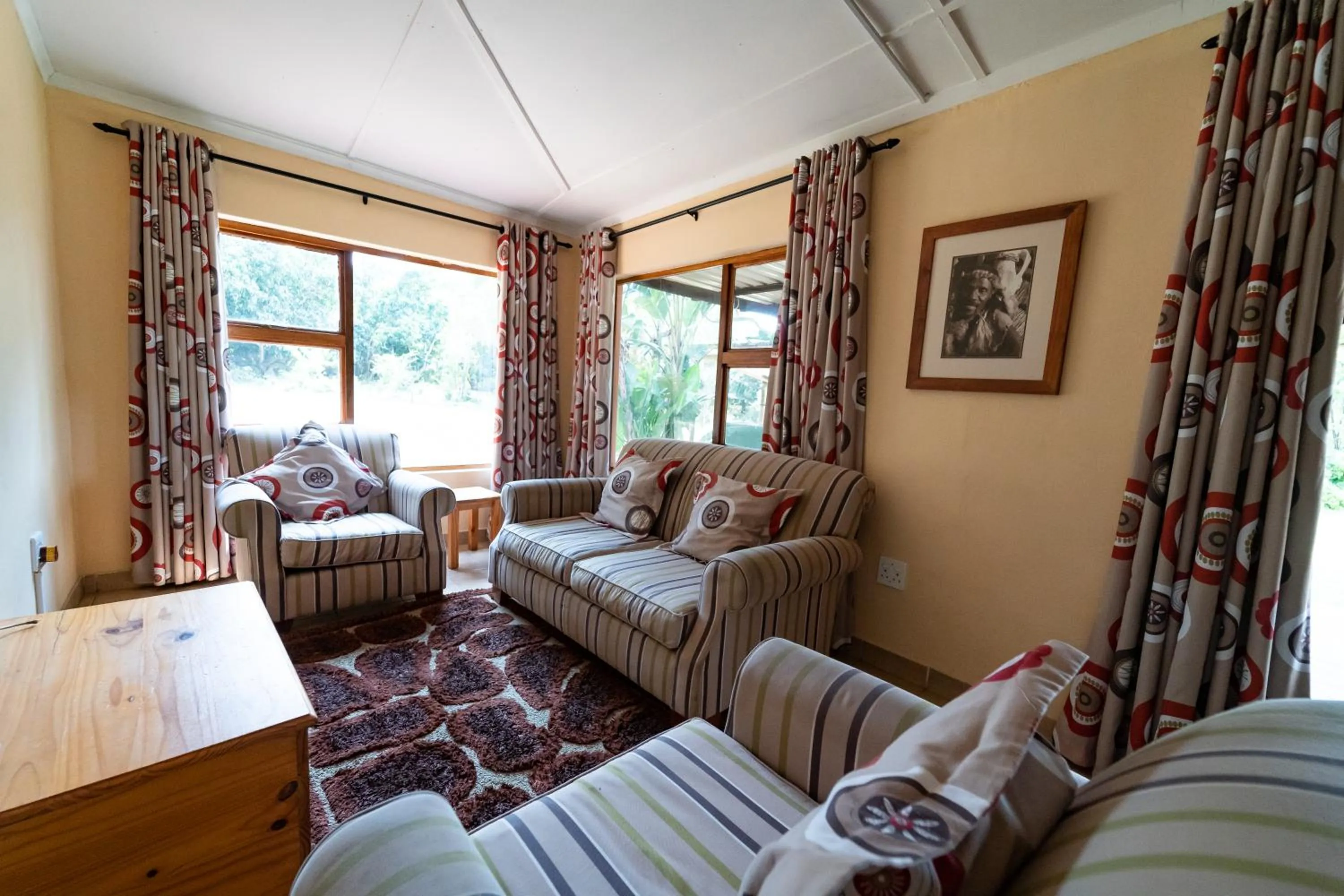 Seating area in Gooderson Bushlands Game Lodge