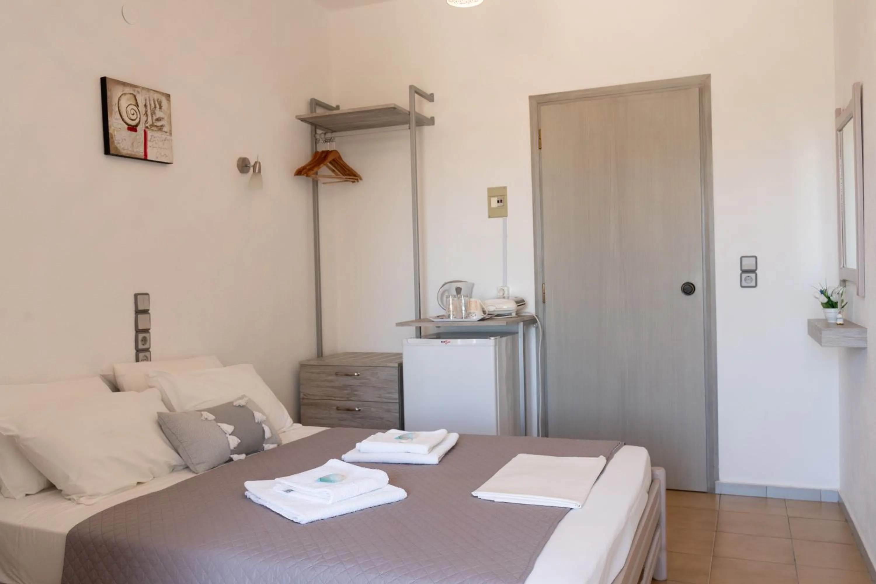 Bed in Giannis Rooms