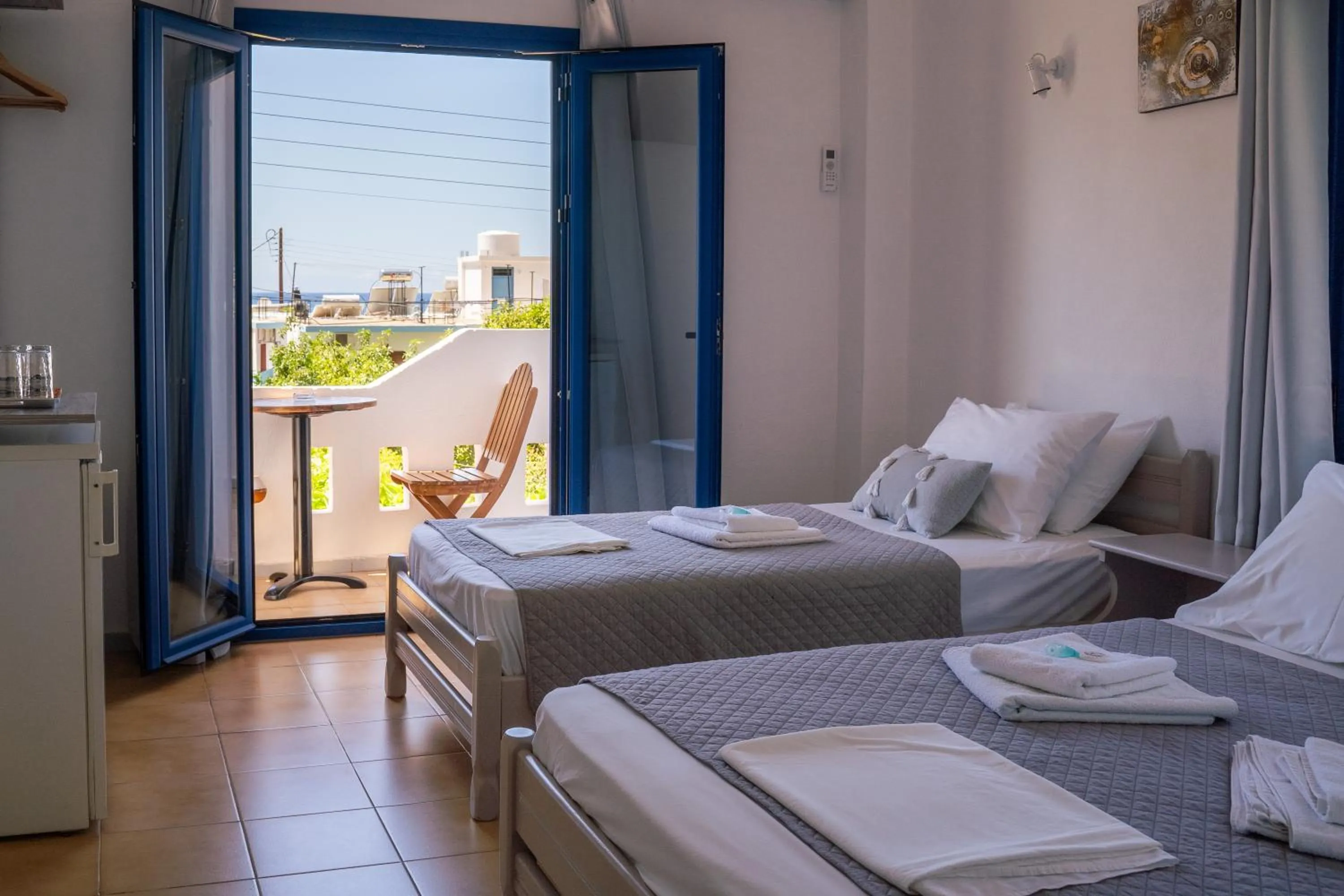 Bed in Giannis Rooms