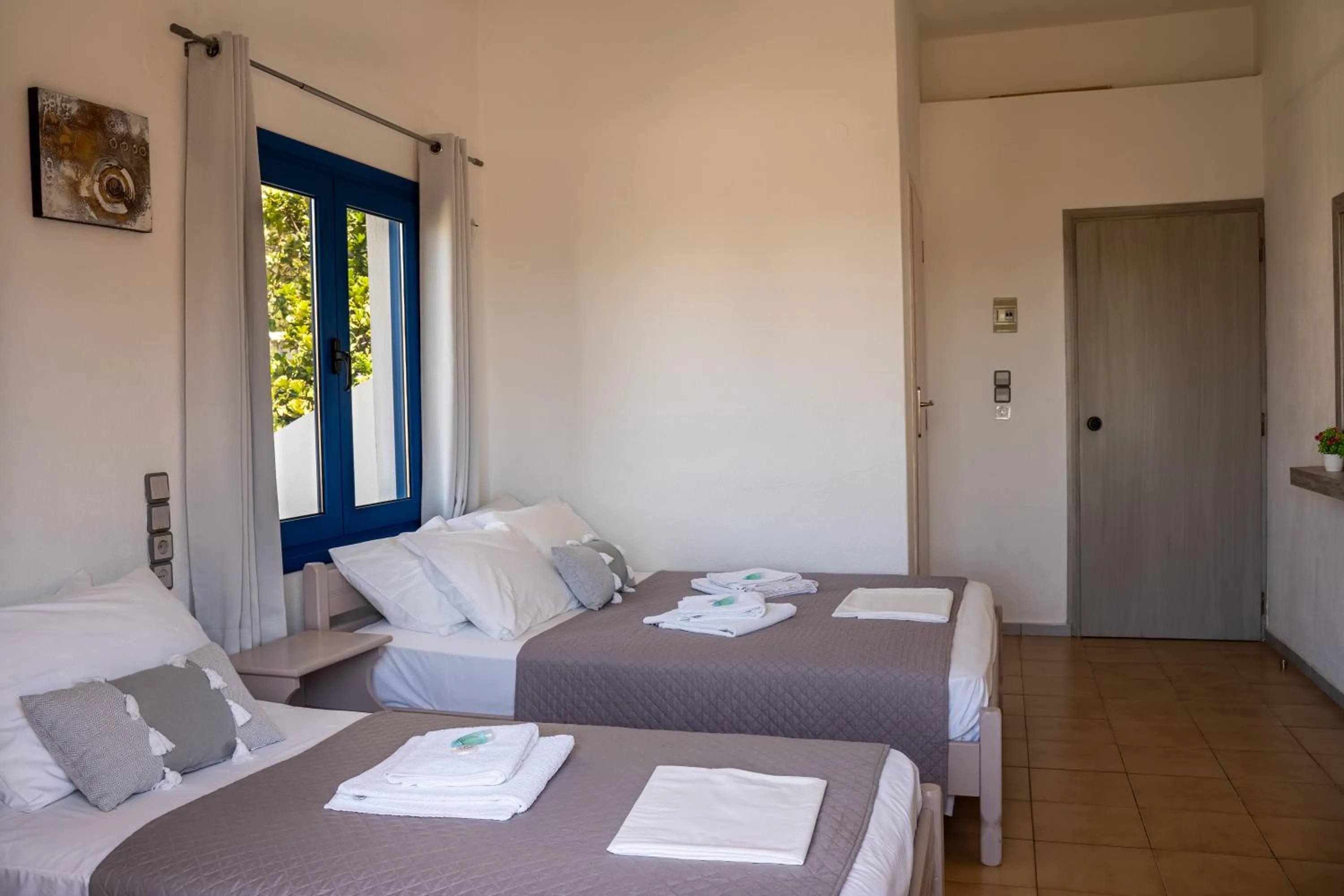 Bed in Giannis Rooms