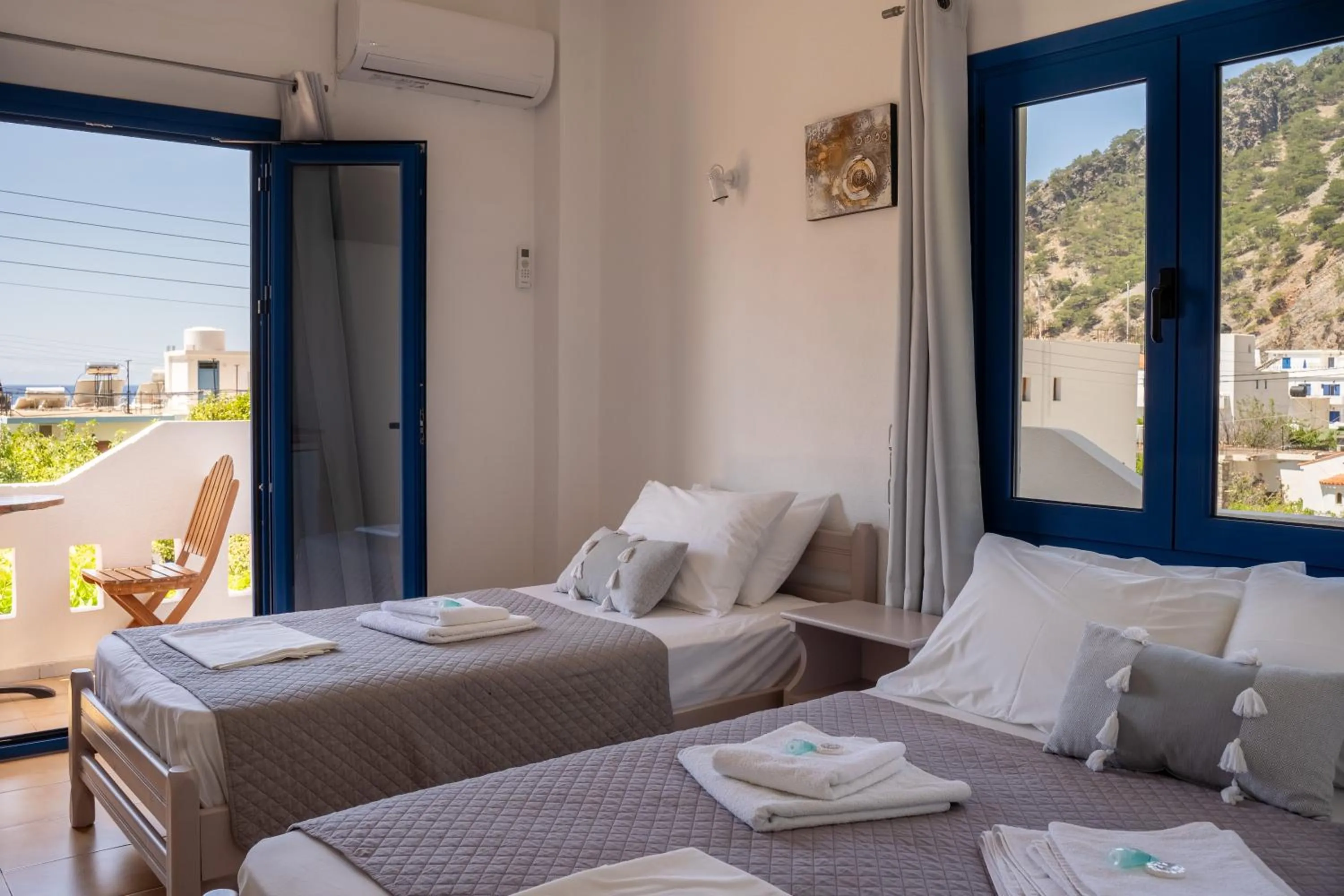 Bed in Giannis Rooms