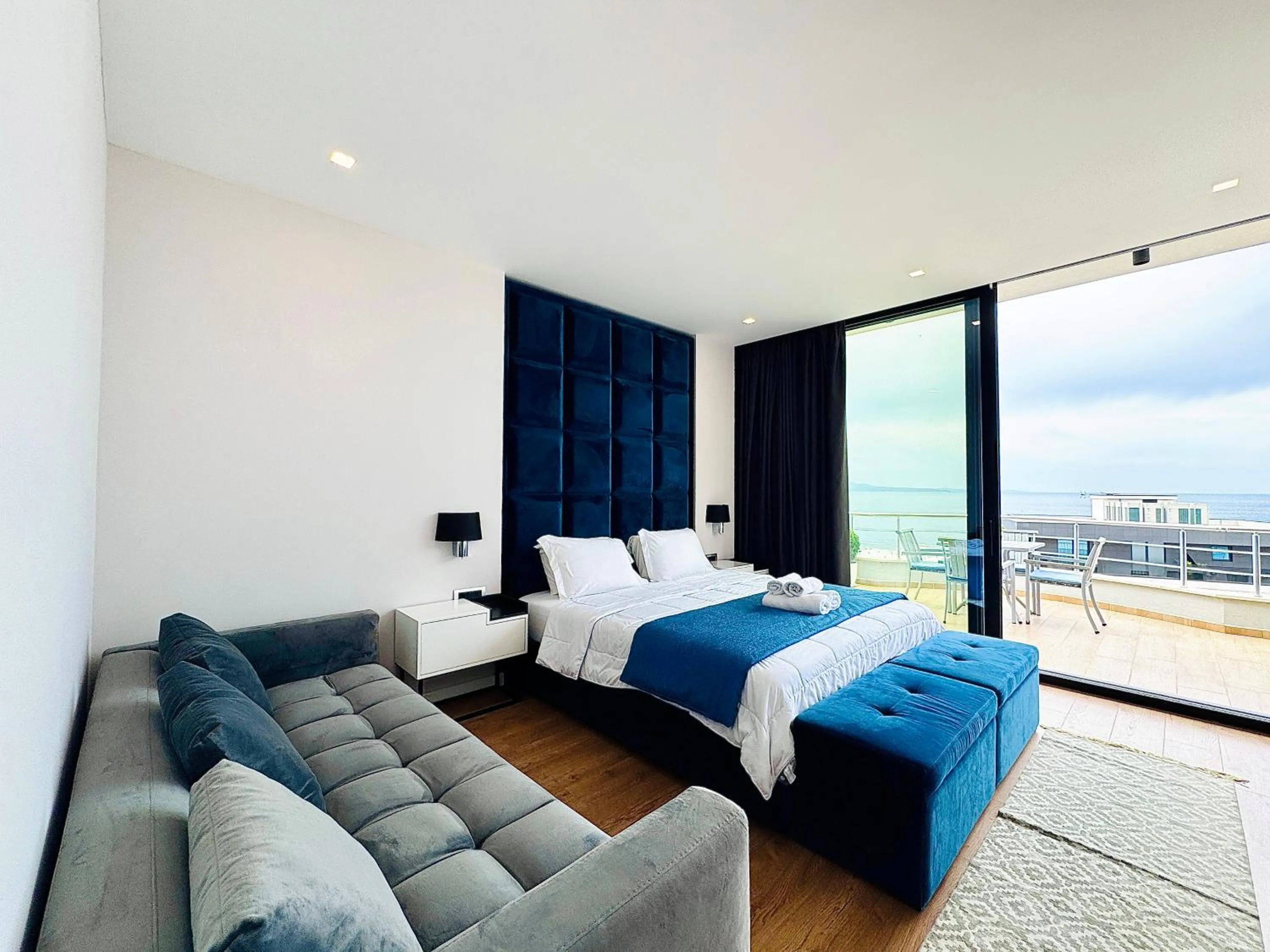 Bed in Hotel Blue Sky