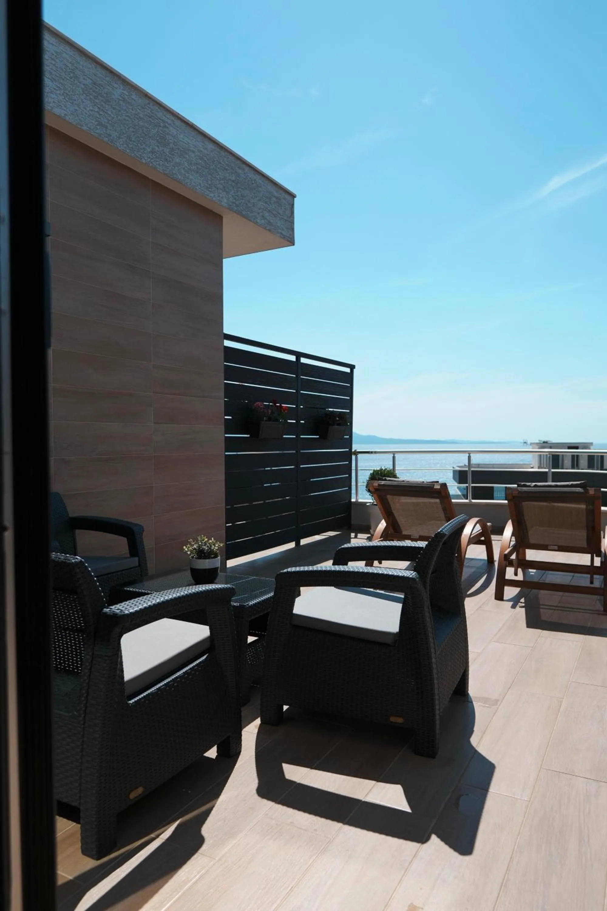 Patio in Hotel Blue Sky