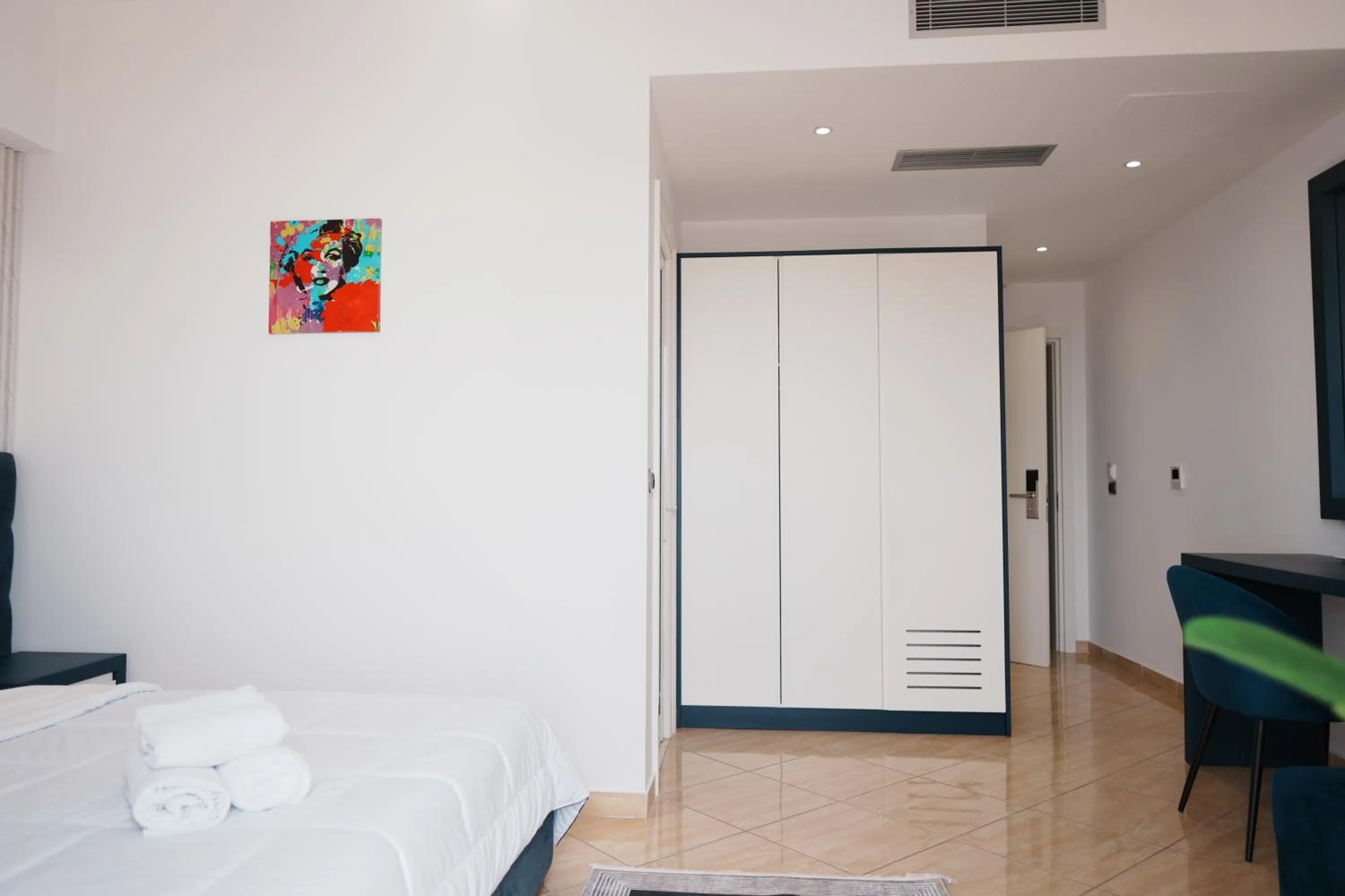 Bed in Hotel Blue Sky