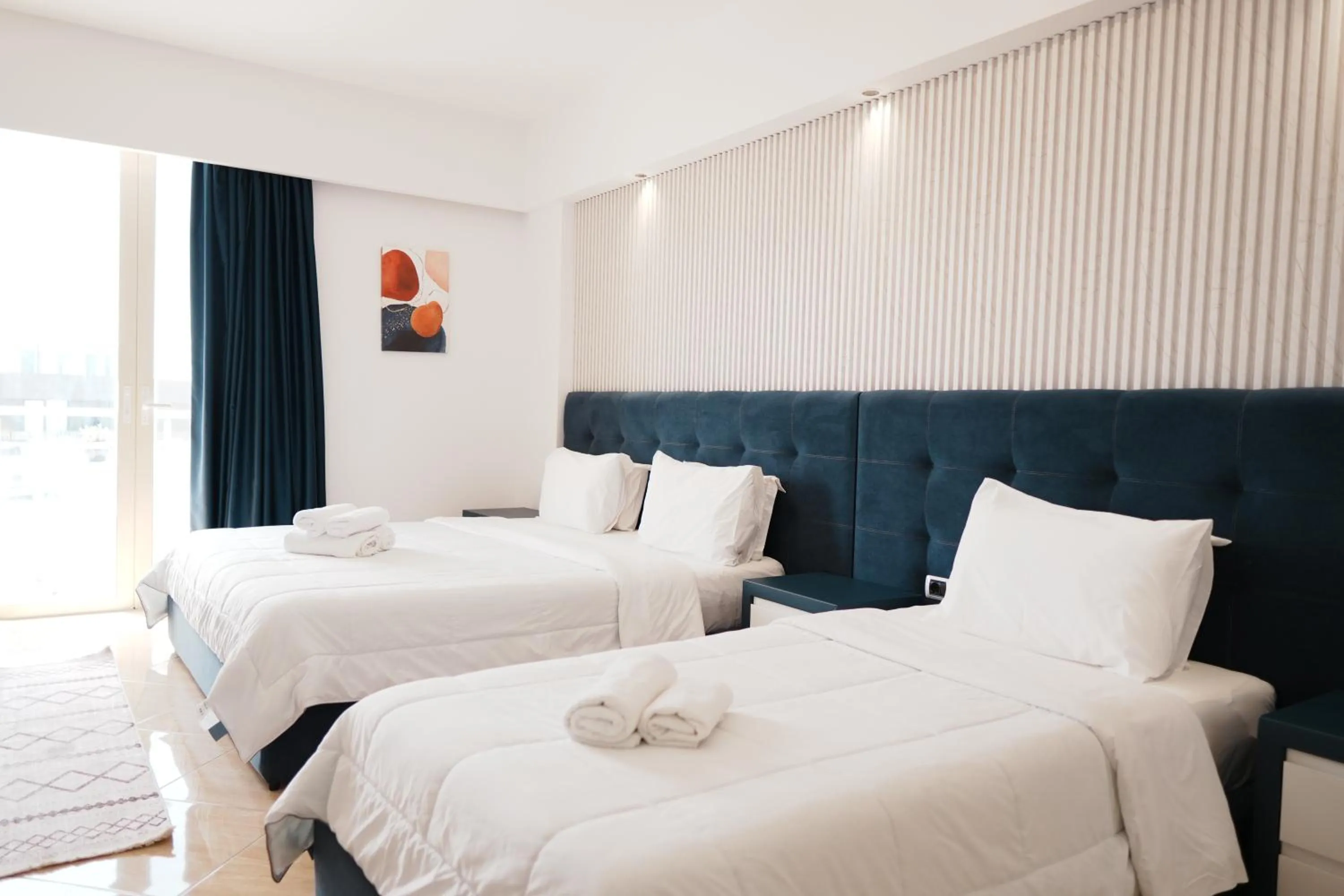 Bed in Hotel Blue Sky