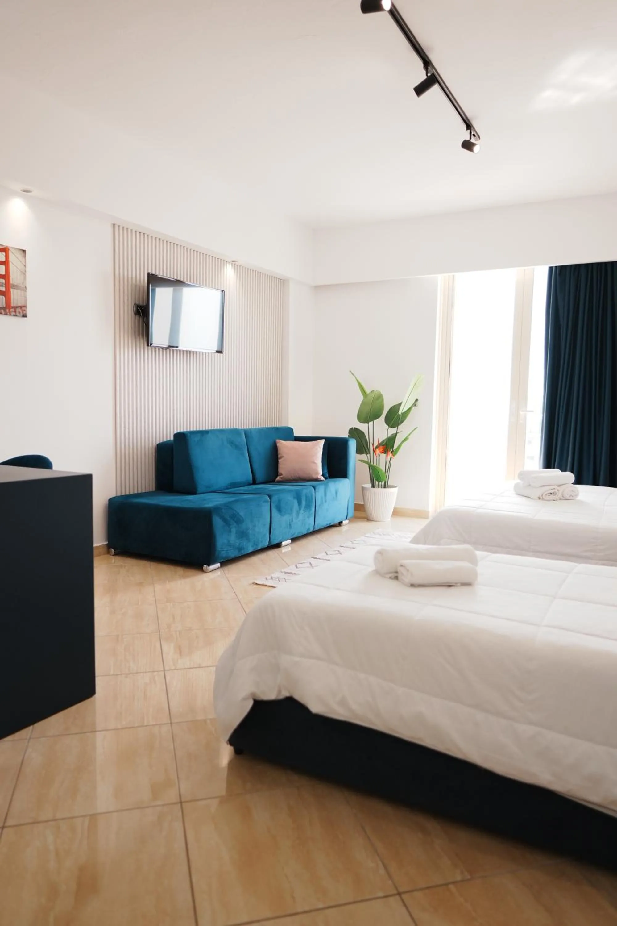 Bed in Hotel Blue Sky