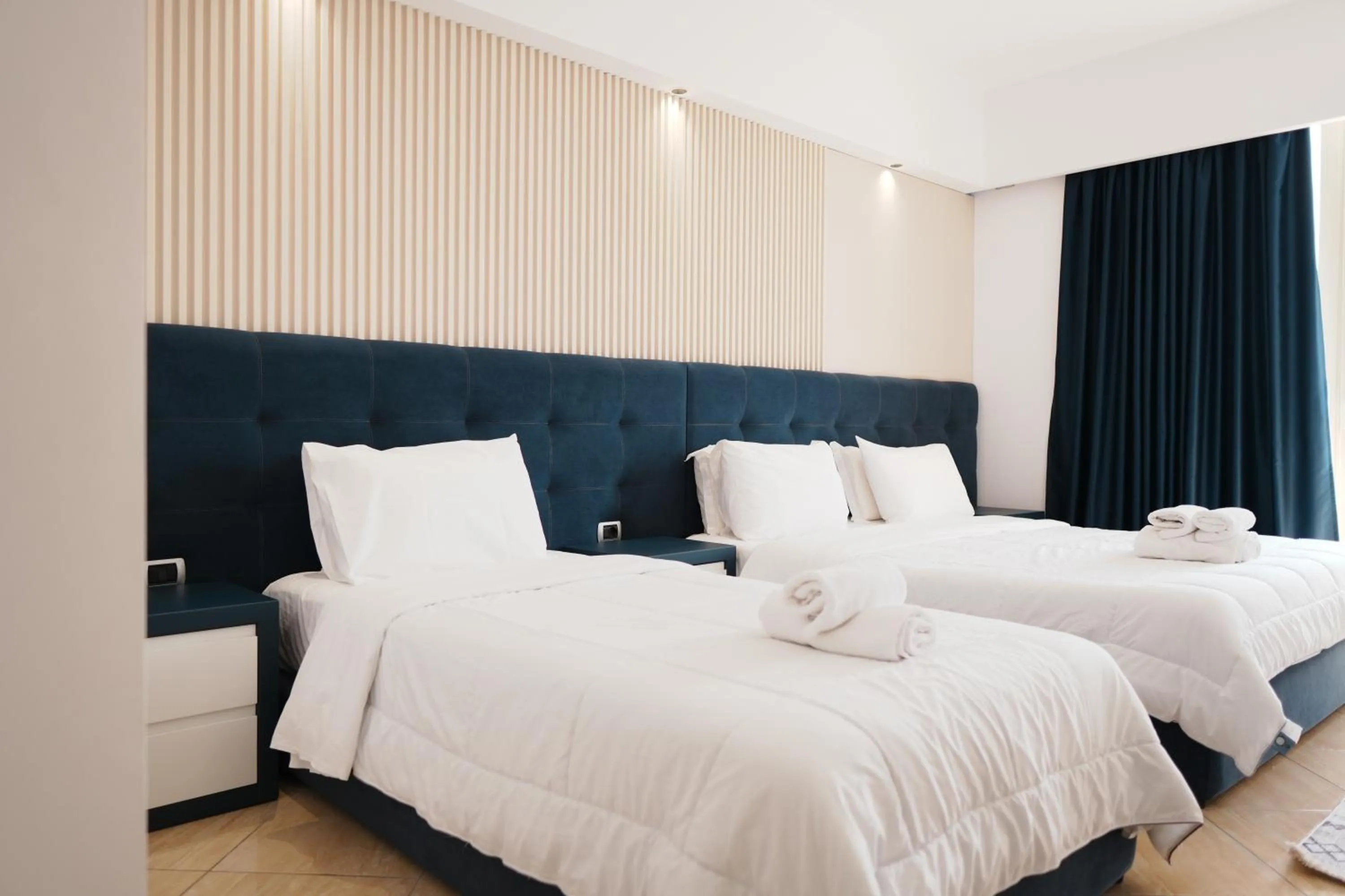 Bed in Hotel Blue Sky