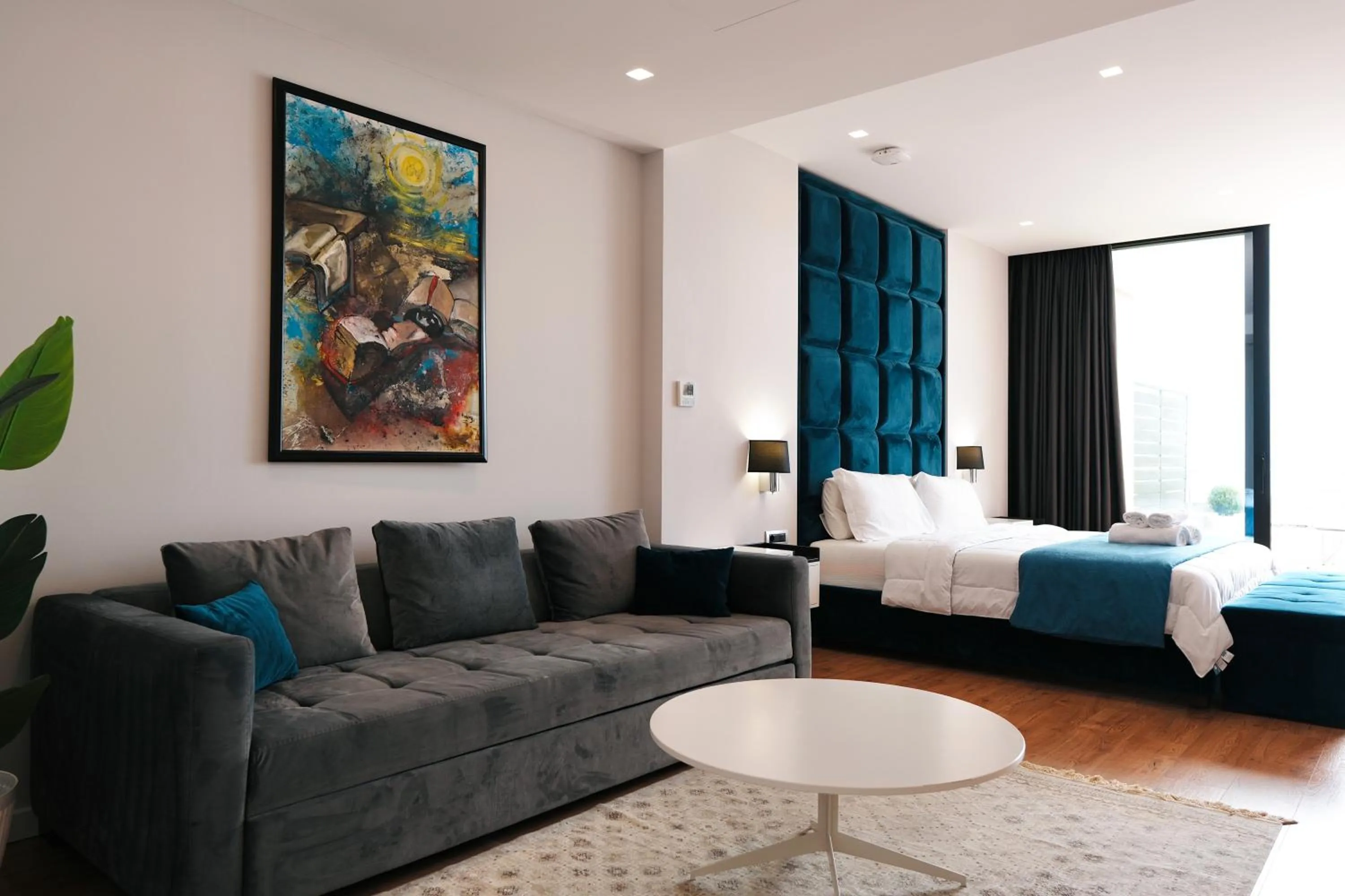 Bed in Hotel Blue Sky