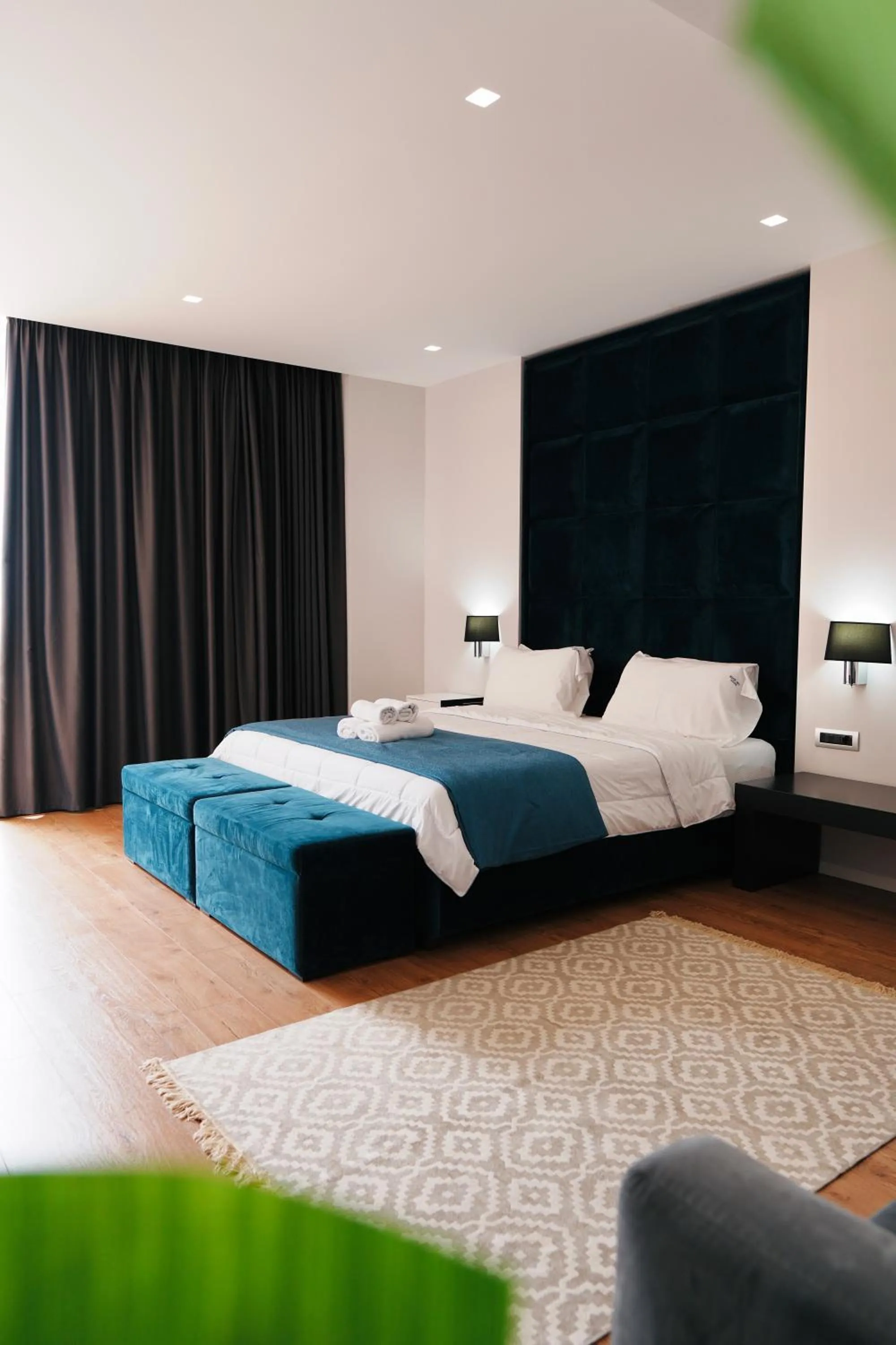 Bed in Hotel Blue Sky