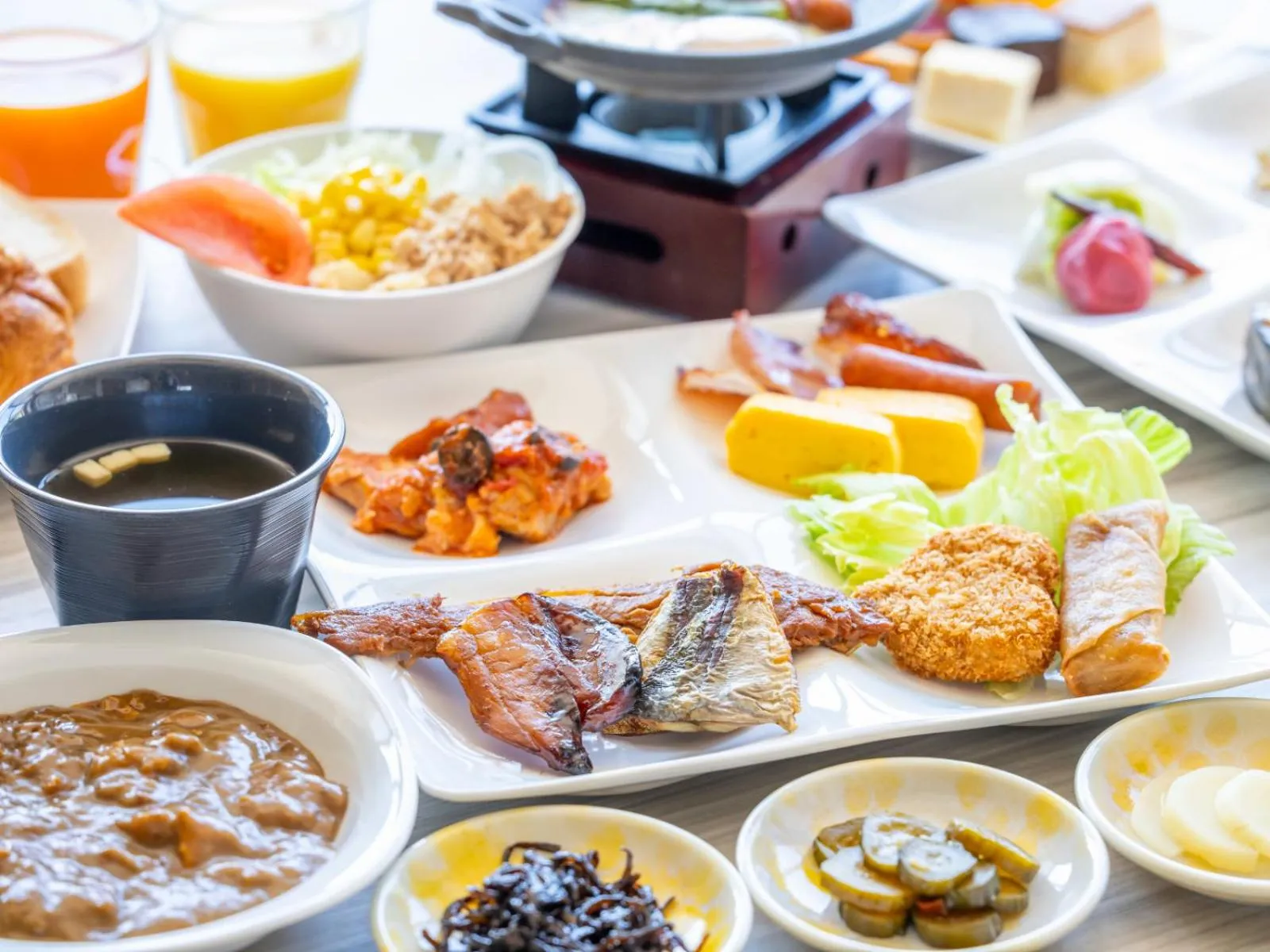 Buffet breakfast in Hotel Nami