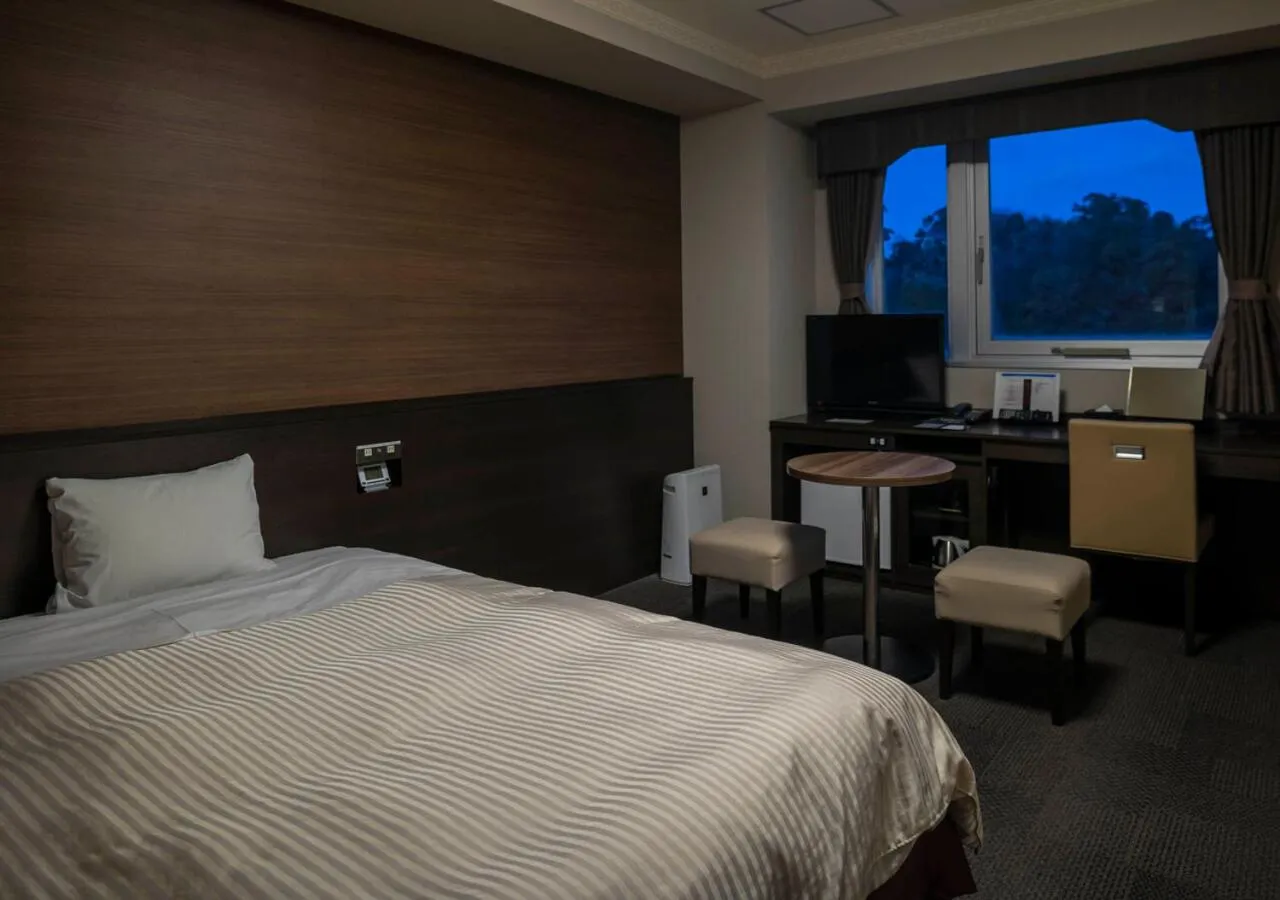 Bed in Hotel New Palace