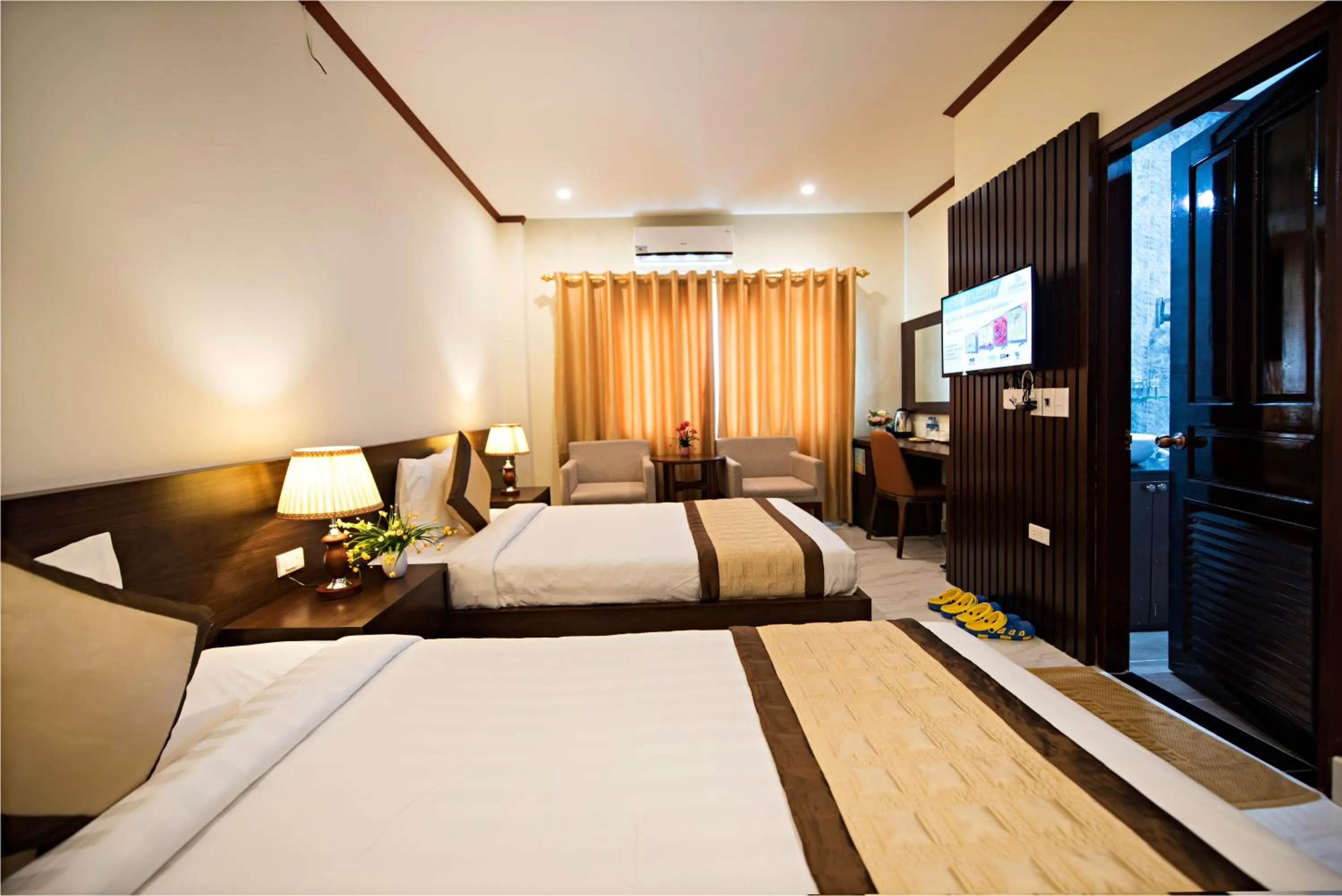 Bed in Premier Vang Vieng Hotel