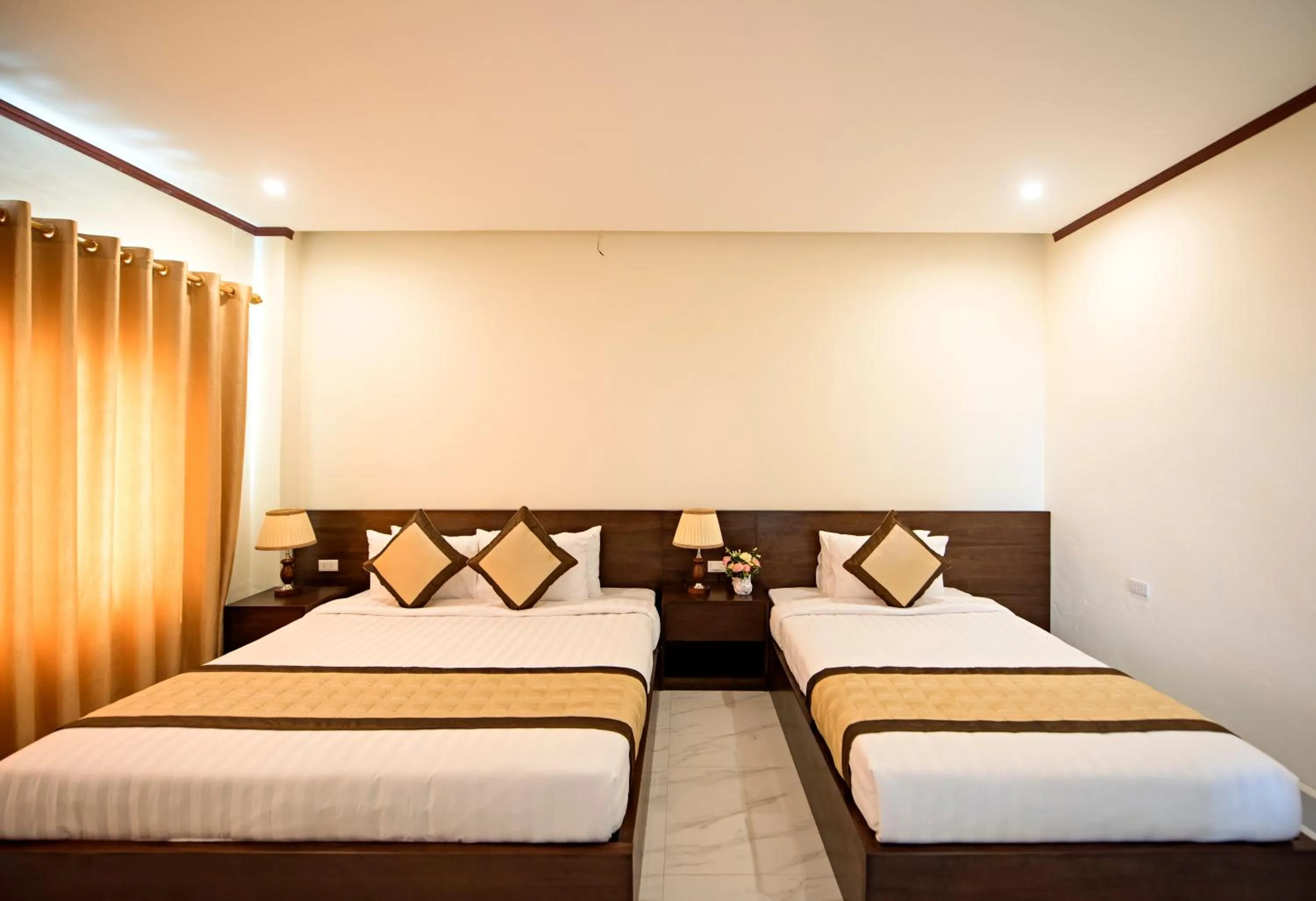 Bed in Premier Vang Vieng Hotel