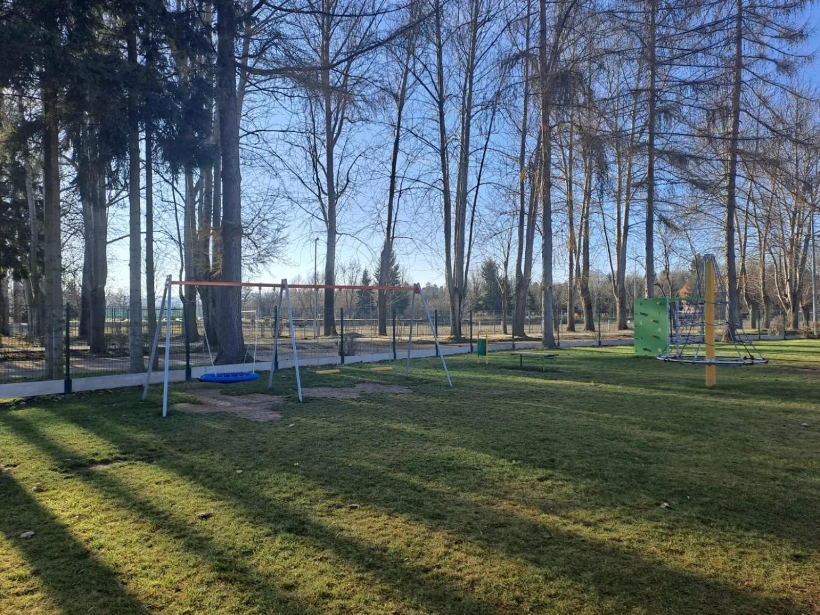 Children play ground in Dom Wycieczkowy "Na stadionie"