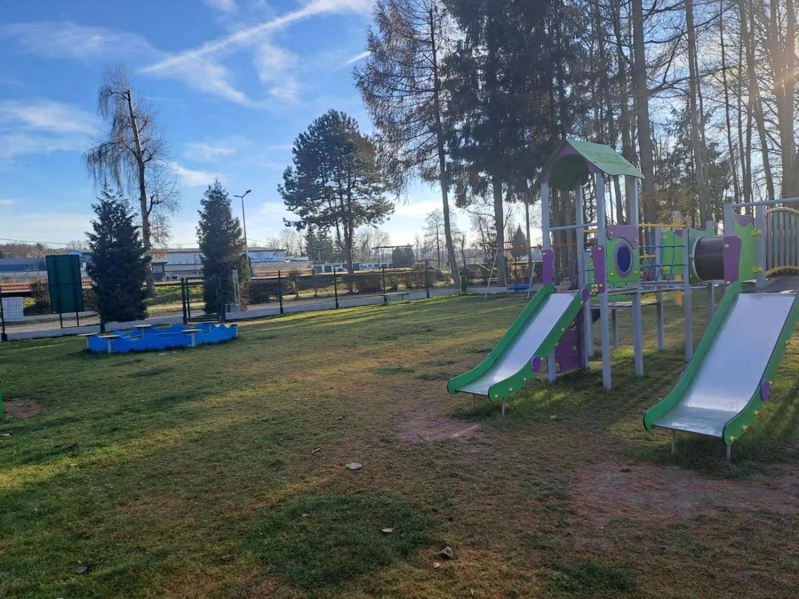 Children play ground in Dom Wycieczkowy "Na stadionie"