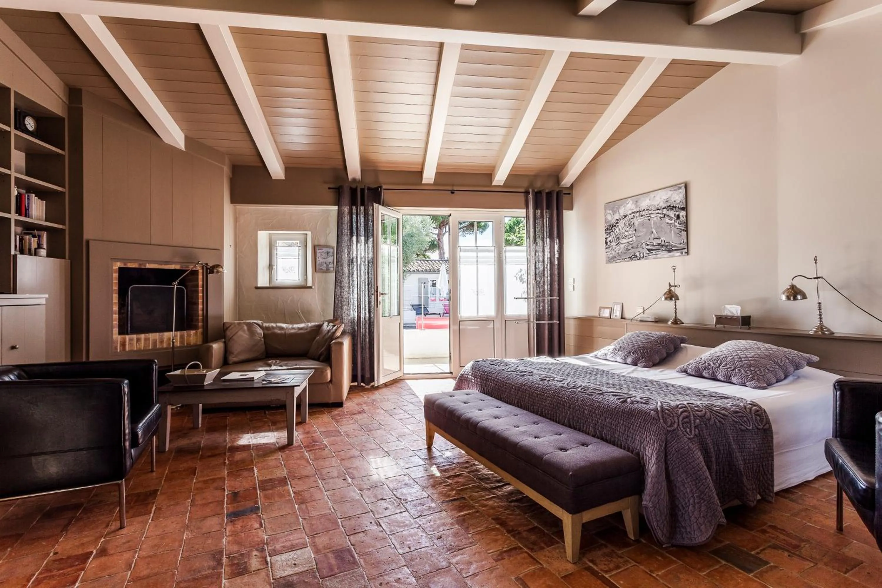 Bedroom, Bed in Hotel Les Bois Flottais