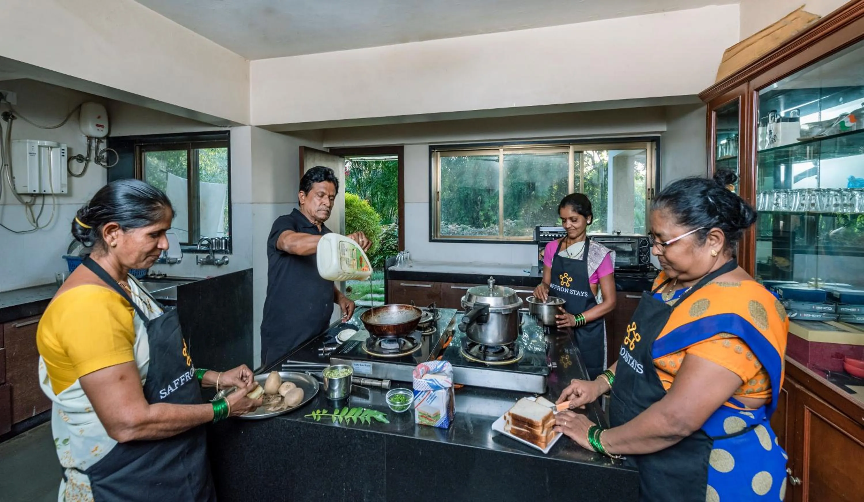 Staff in SaffronStays Masaya, Alibaug - pet-friendly villa with alfresco dining