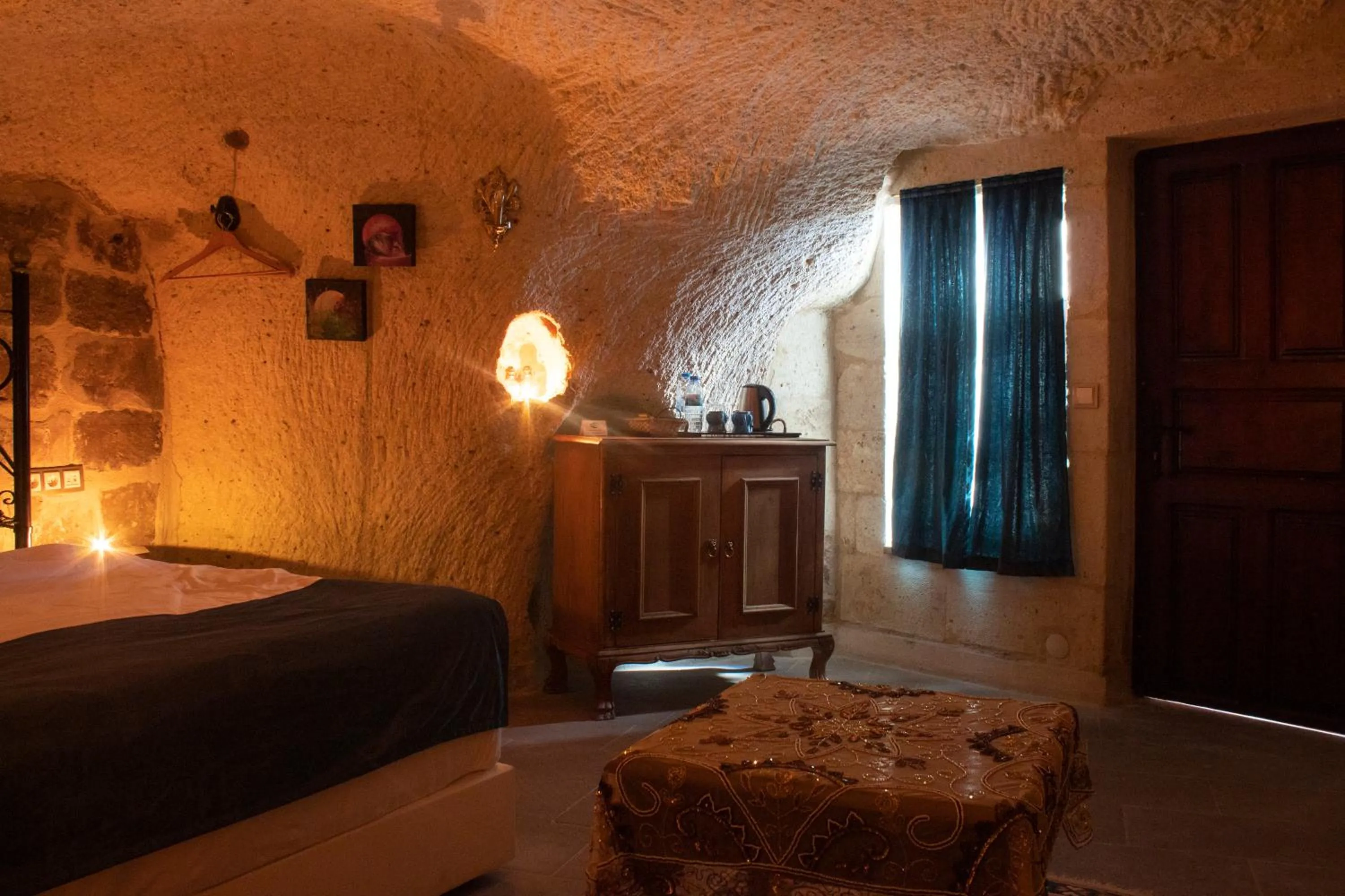 Bed in Cave Art Hotel Cappadocia