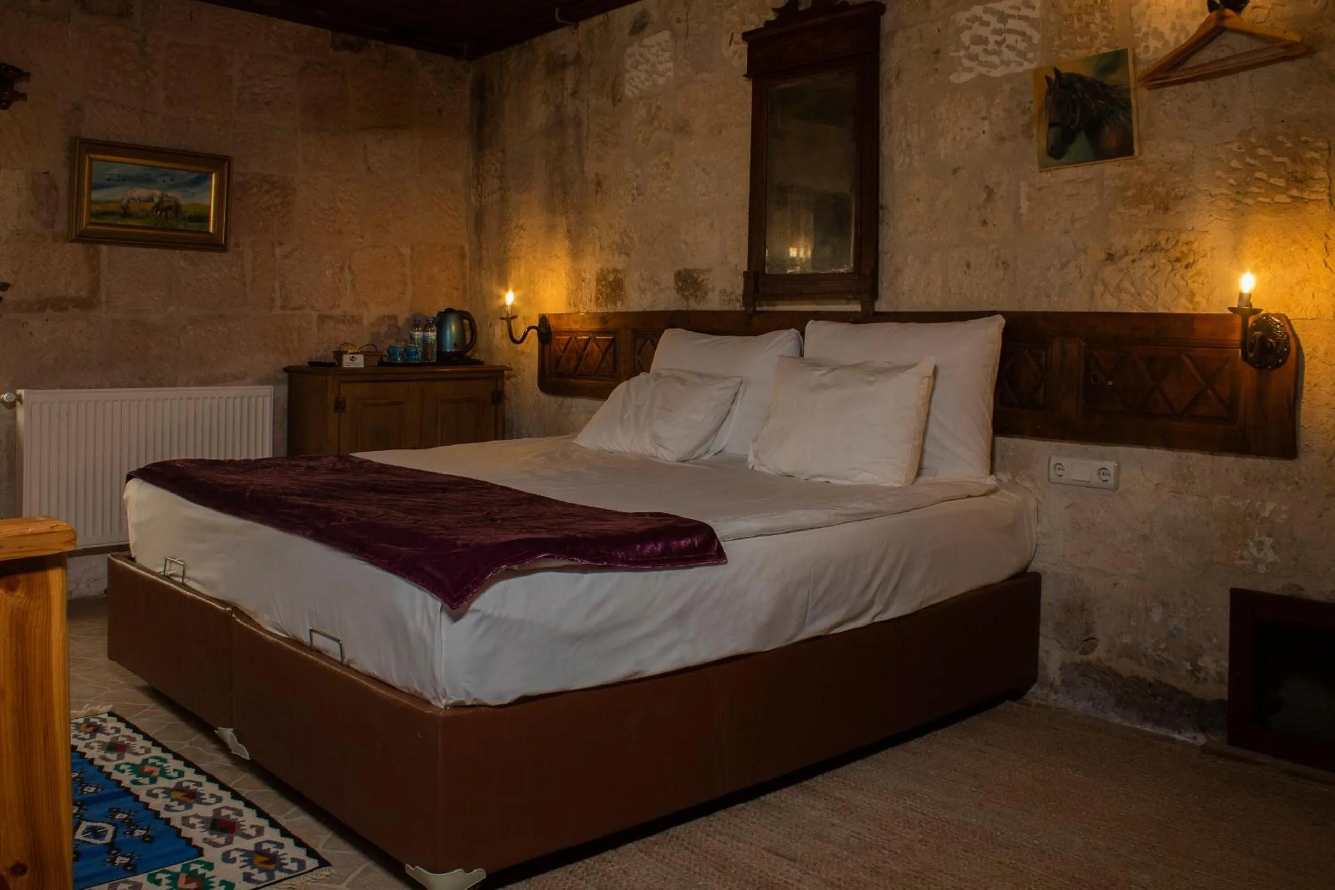 Bedroom, Bed in Cave Art Hotel Cappadocia