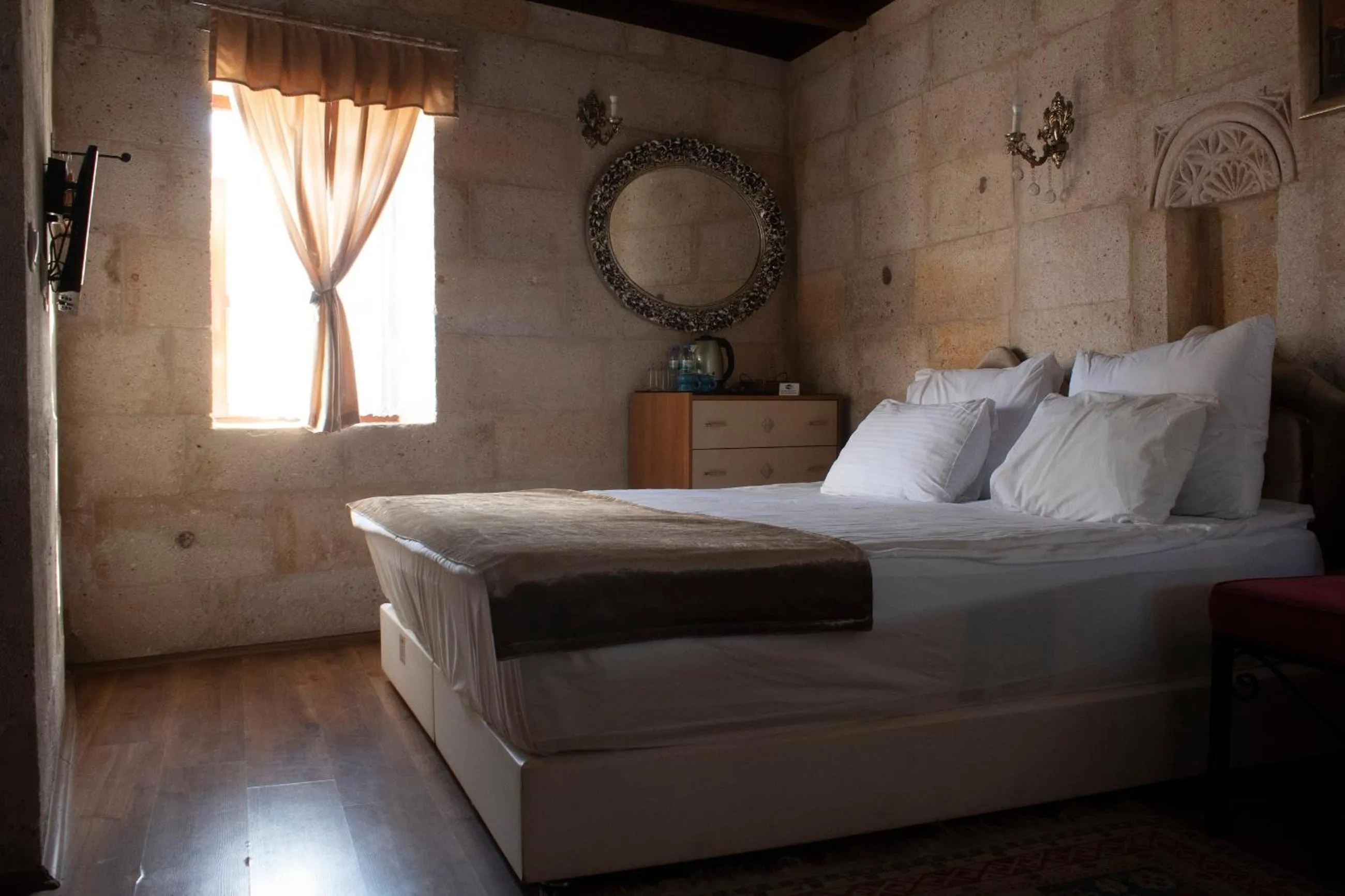 Bedroom, Bed in Cave Art Hotel Cappadocia