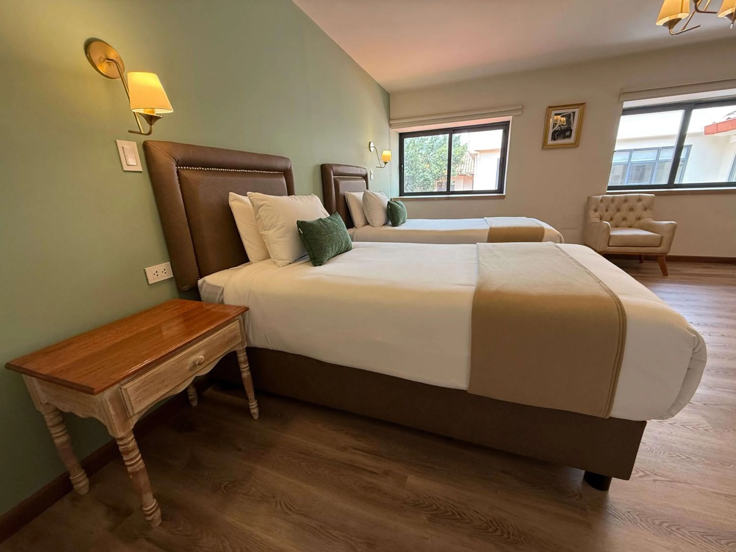 Bed in Hotel Monasterio San Pedro