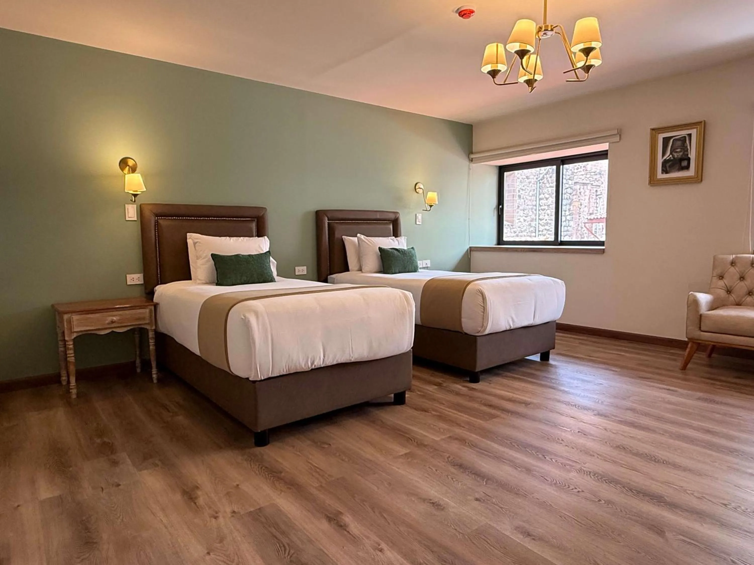 Bed in Hotel Monasterio San Pedro