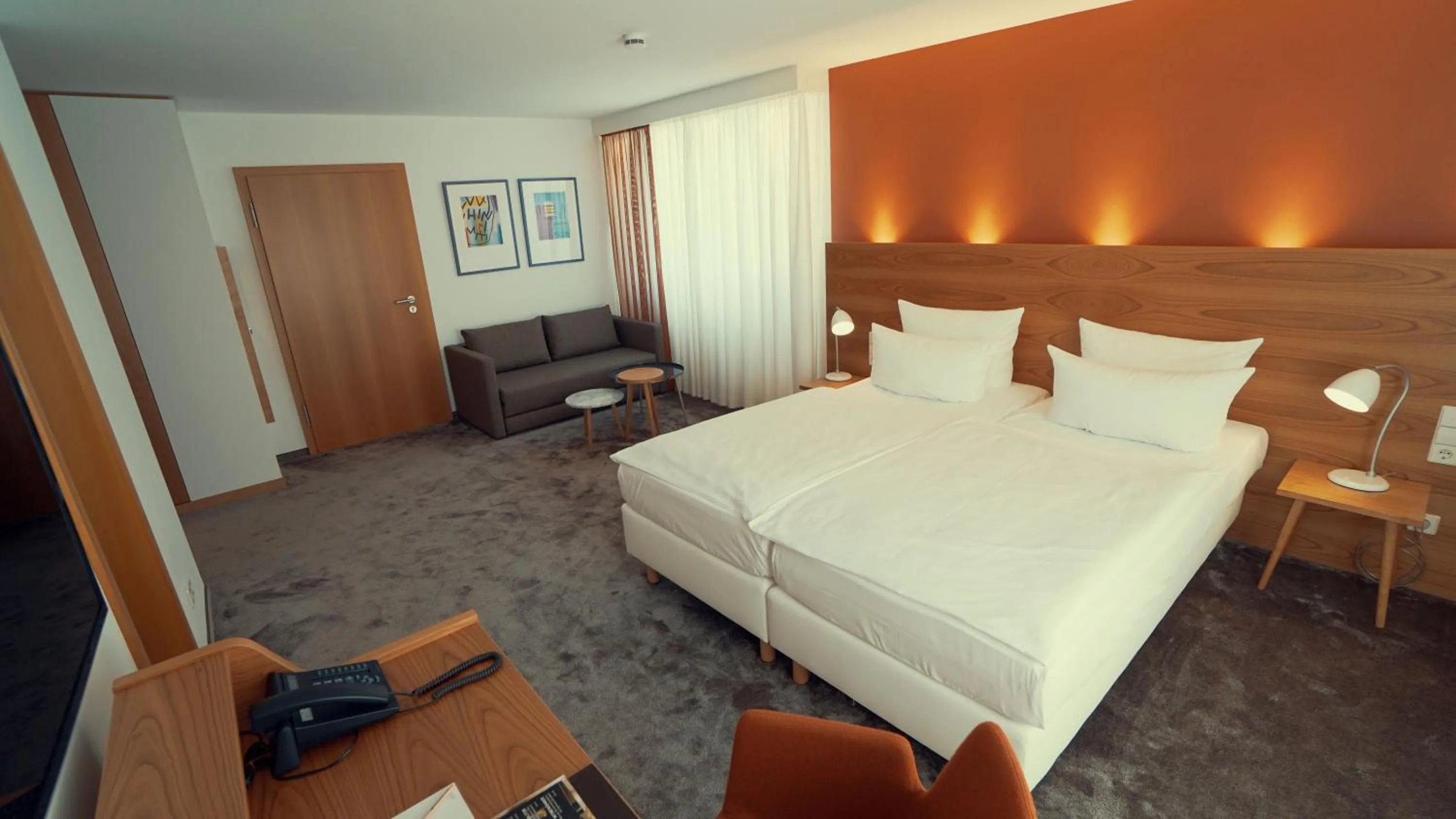 Bedroom, Bed in Hotel Adler Asperg