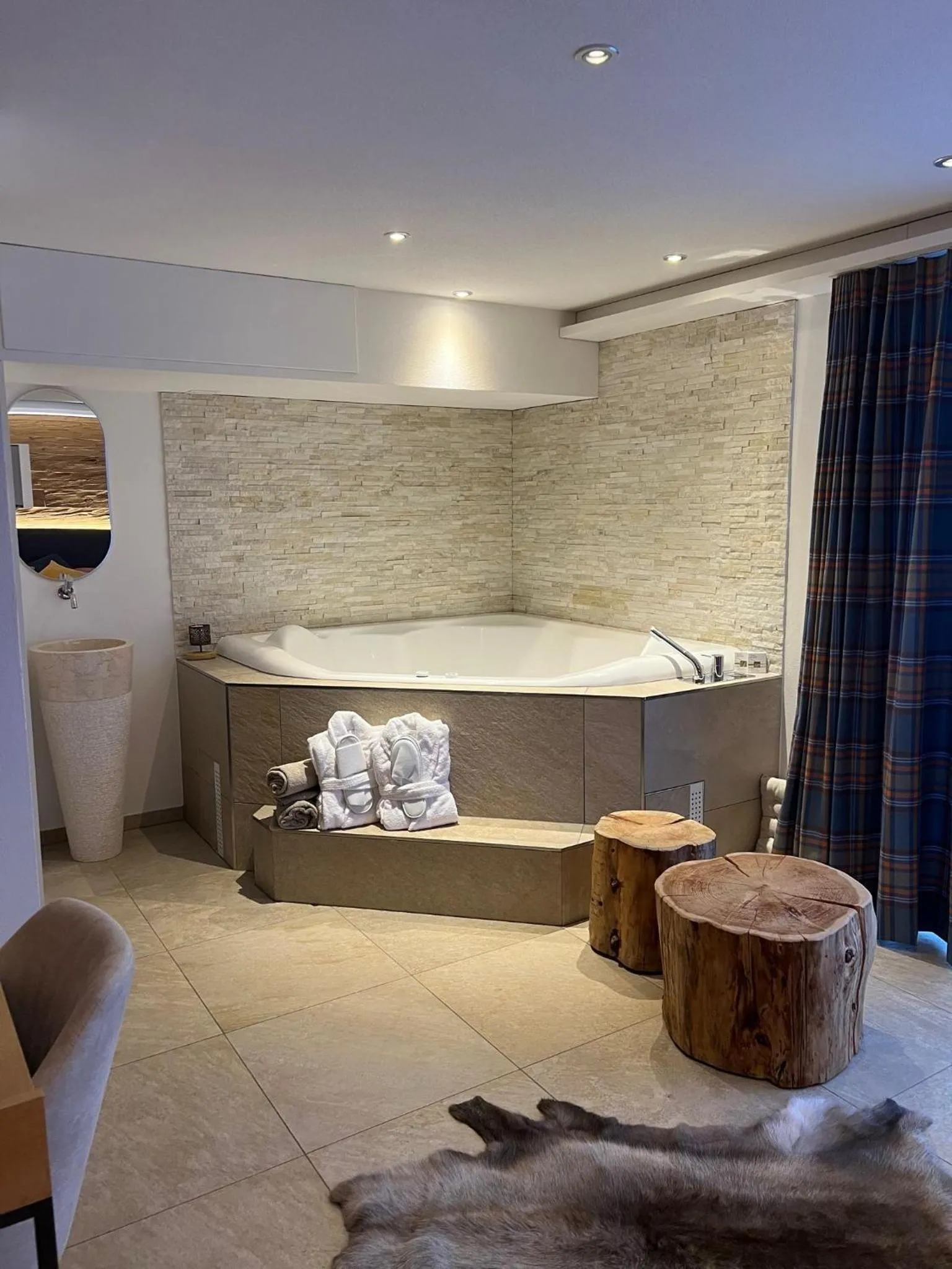 Bathroom in Lifestyle & Spa Hotel Grächerhof