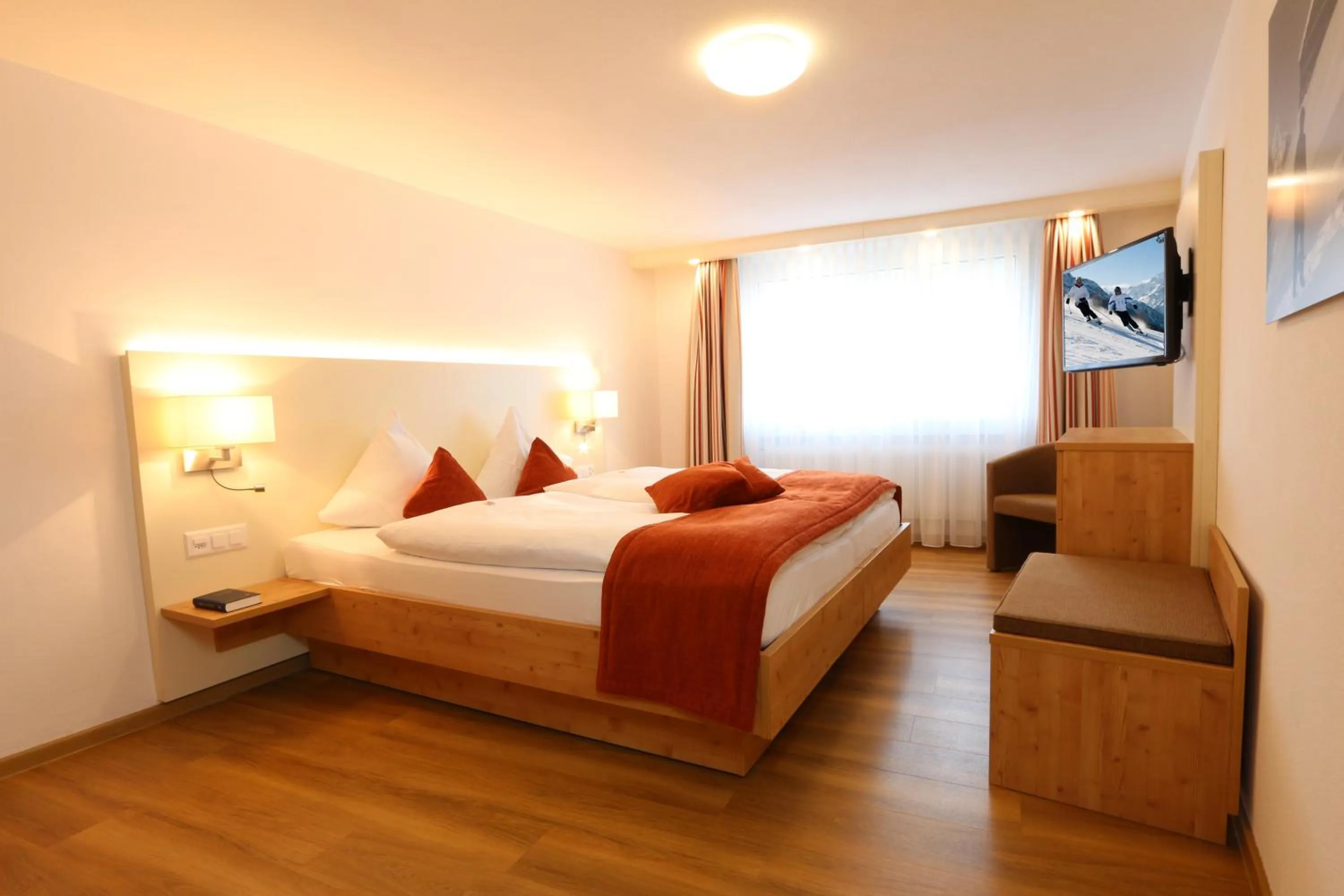 Photo of the whole room, Bed in Lifestyle & Spa Hotel Grächerhof