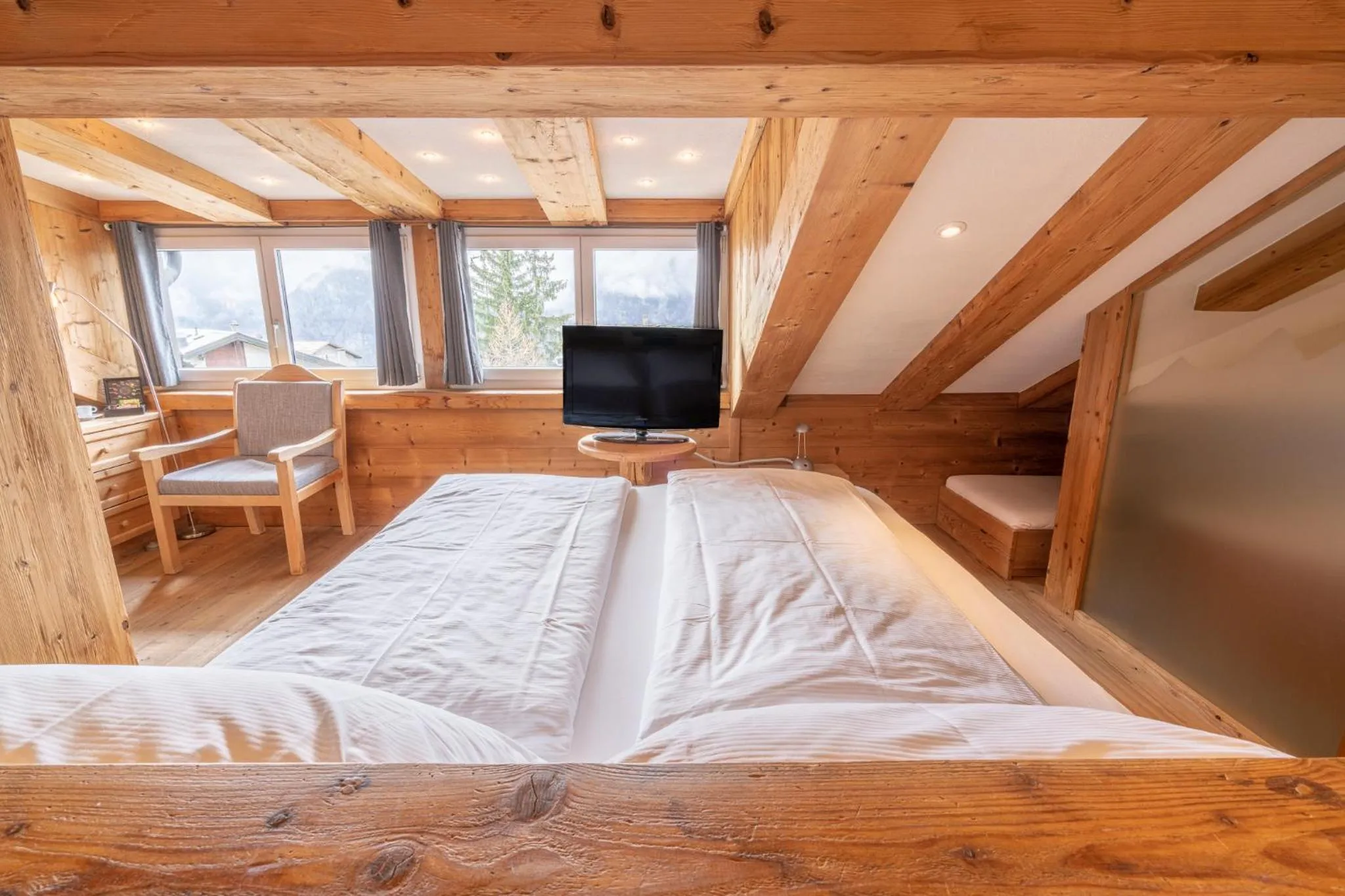 Bed in Lifestyle & Spa Hotel Grächerhof