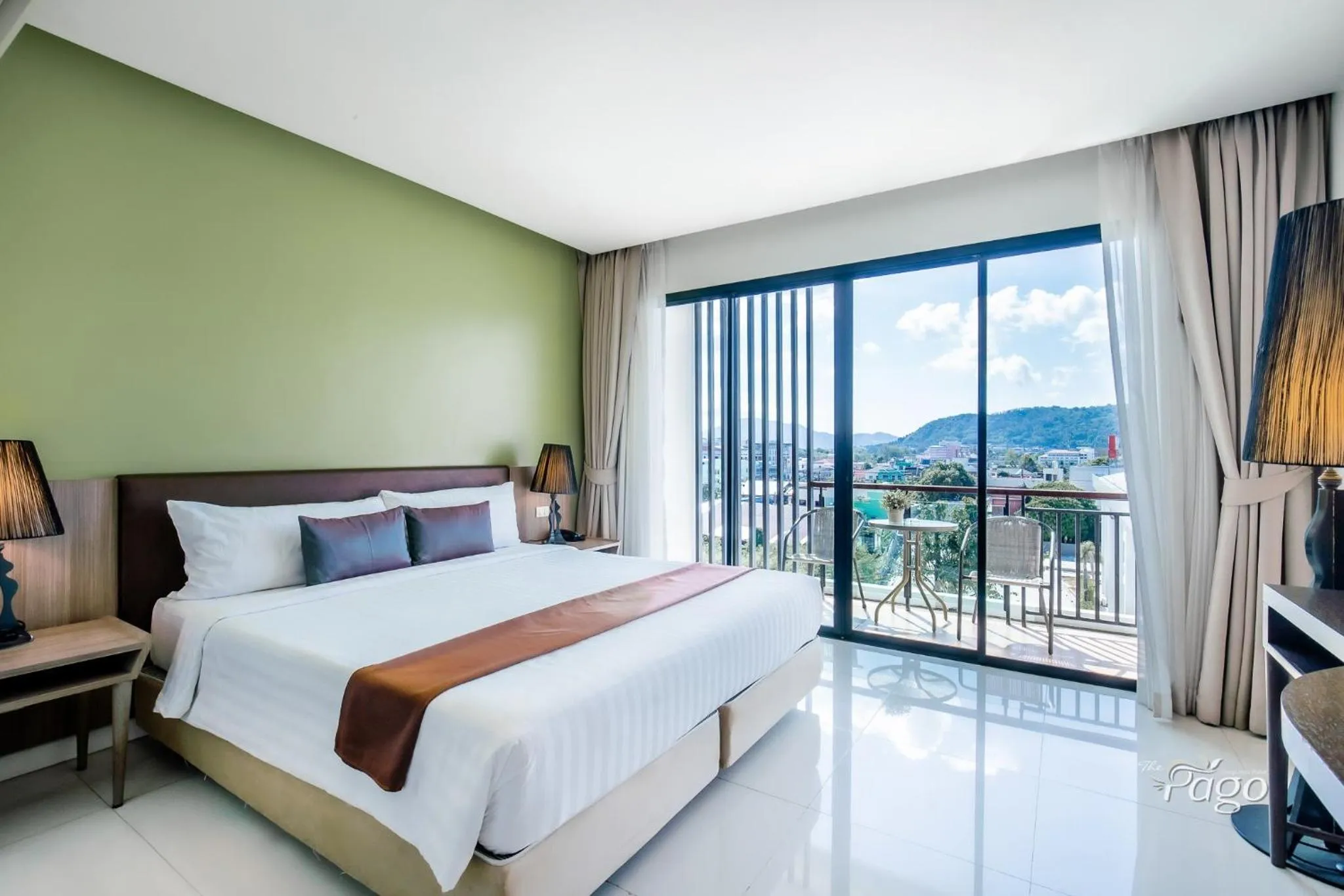 Bed in The Pago Design Hotel Phuket-SHA Plus