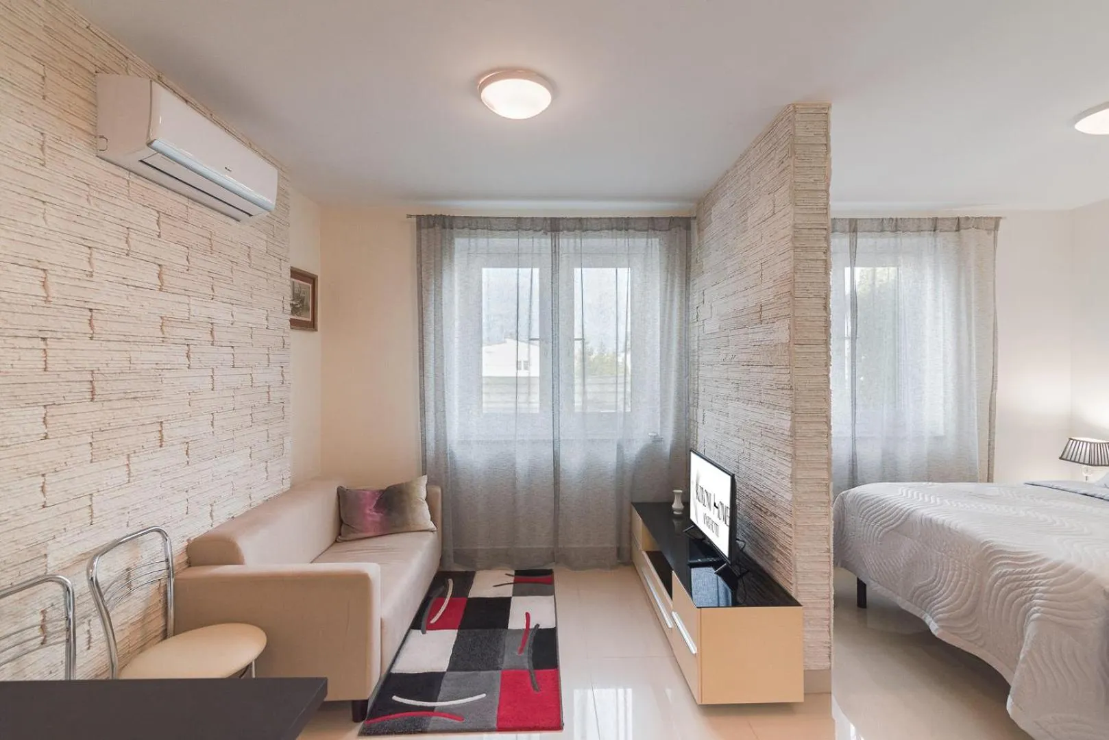 Bed in Aparthotel Koroni Home