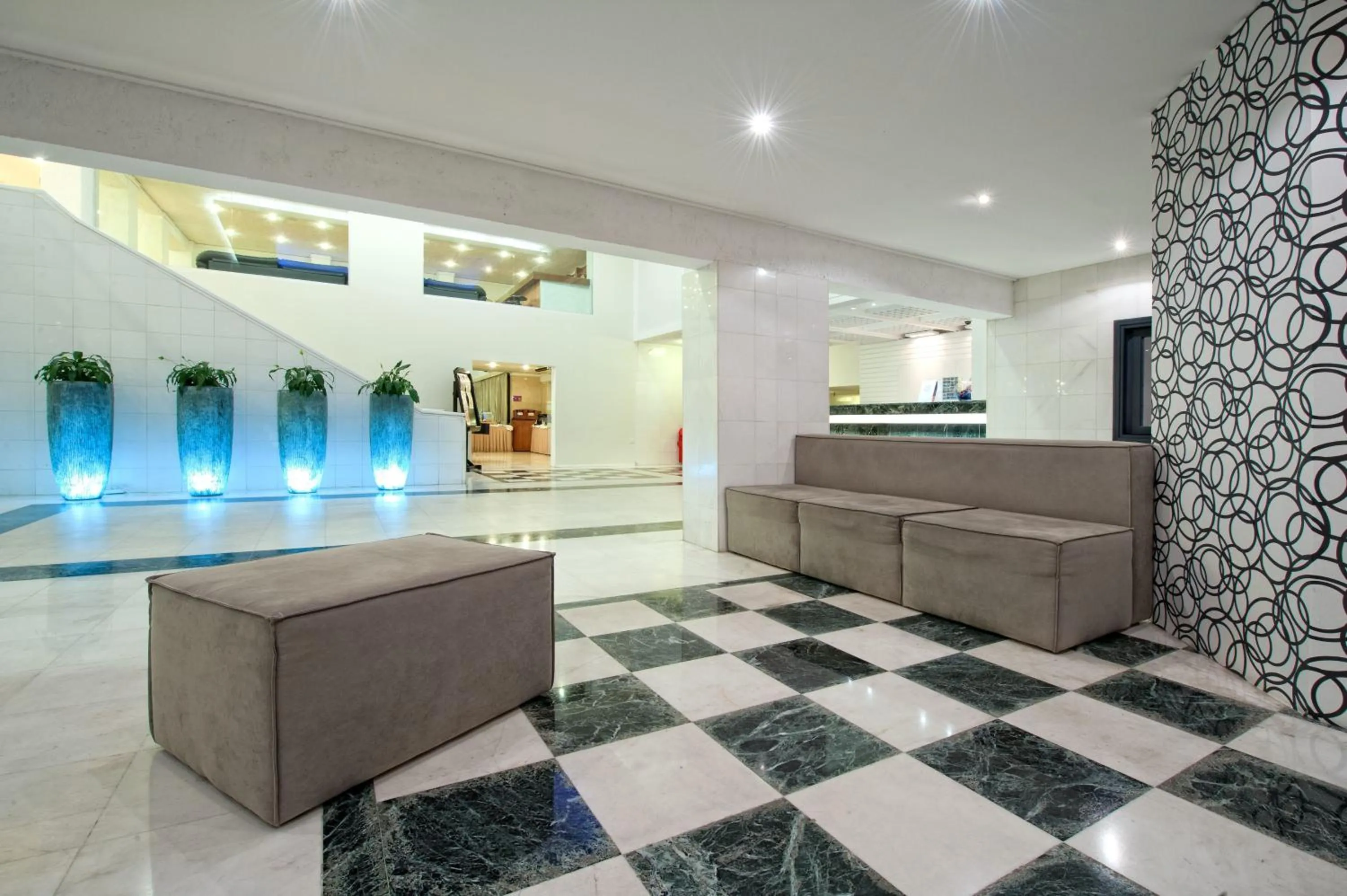 Lobby or reception in Heronissos Hotel