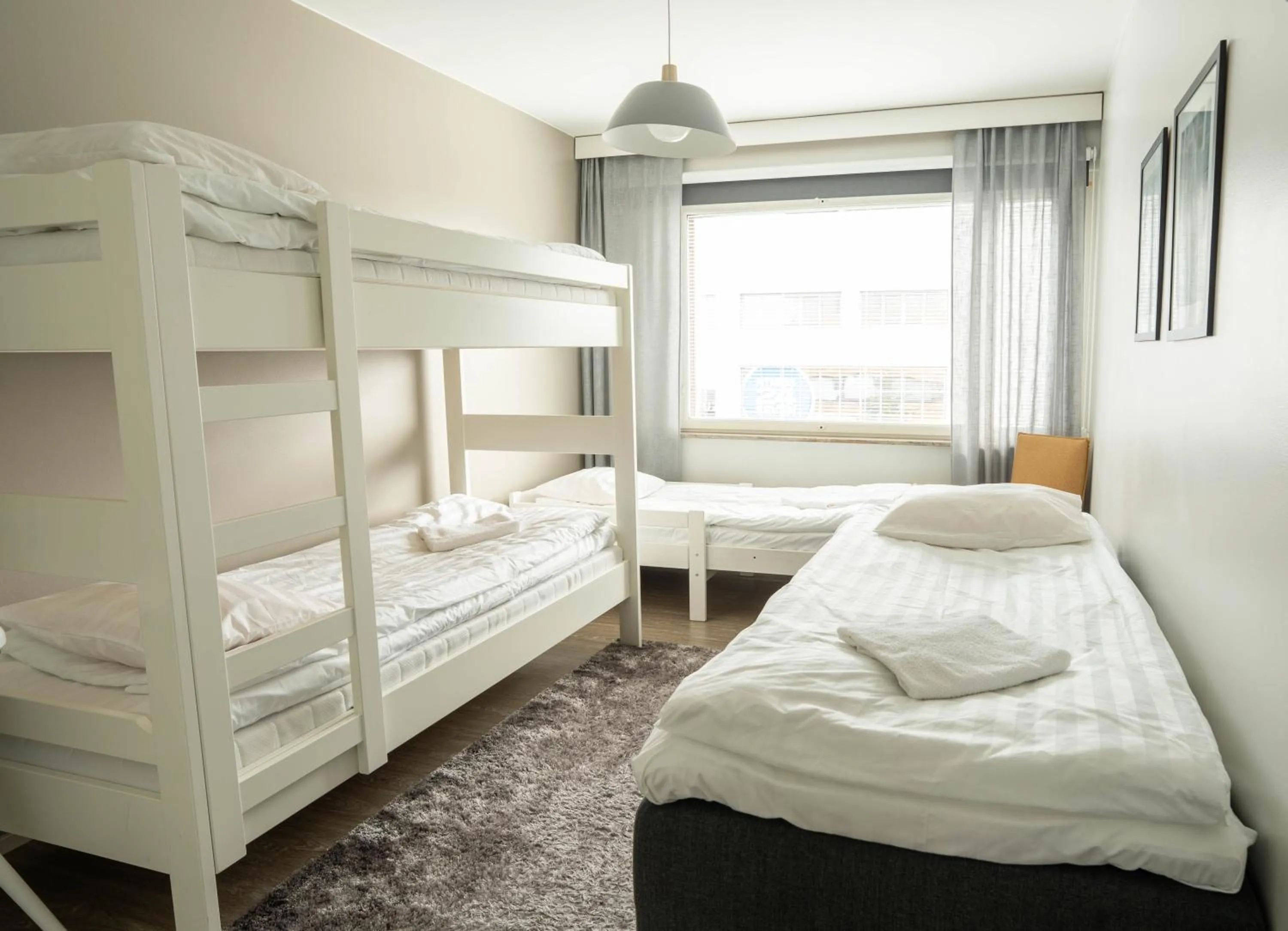 Bedroom, Bed in The Luxury Downtown Rovaniemi with sauna