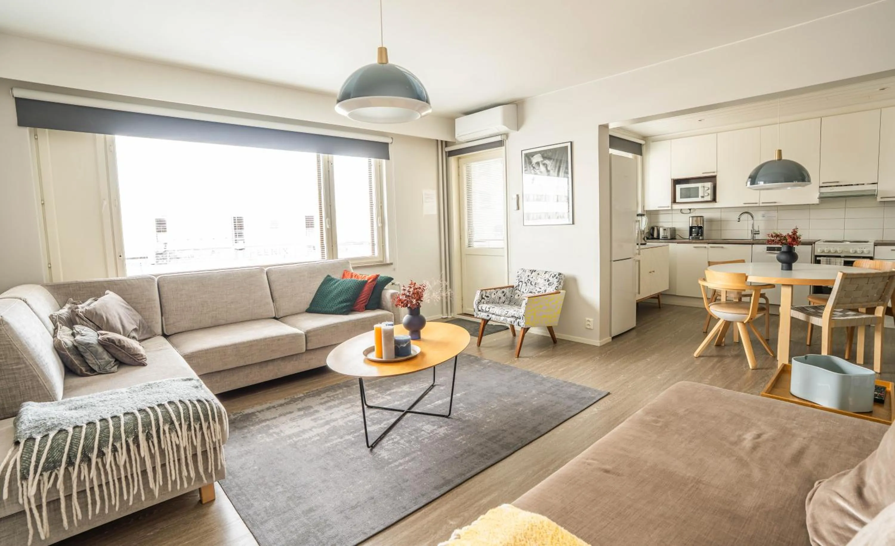 Living room in The Luxury Downtown Rovaniemi with sauna